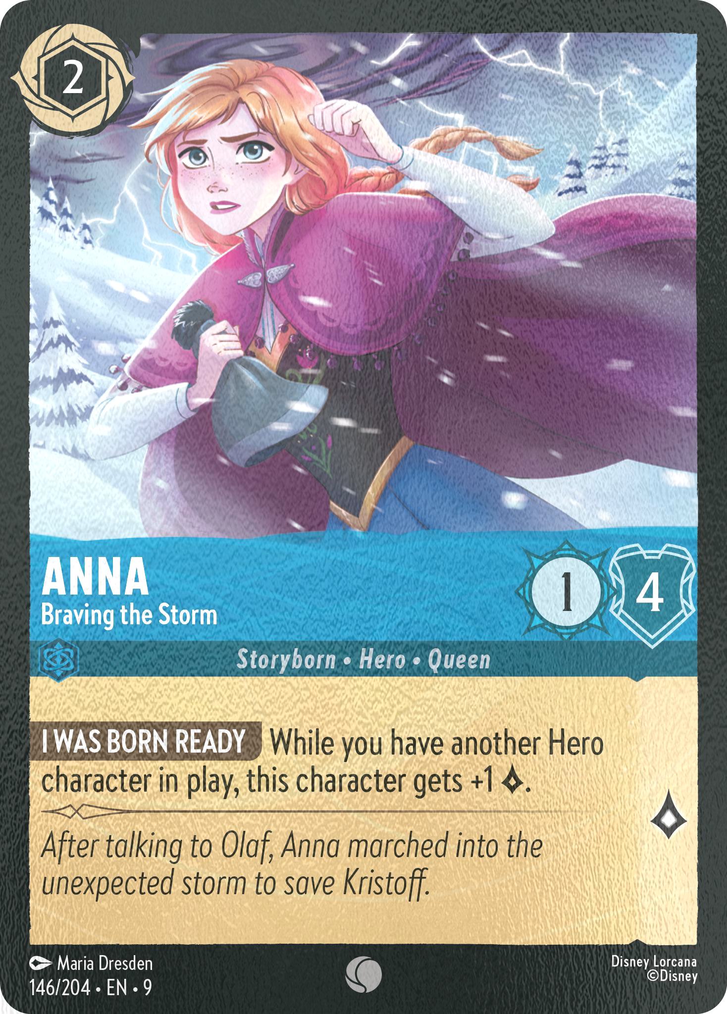 Lorcana Anna - Braving the Storm - 146/204 [Fabled] [Cold Foil]
