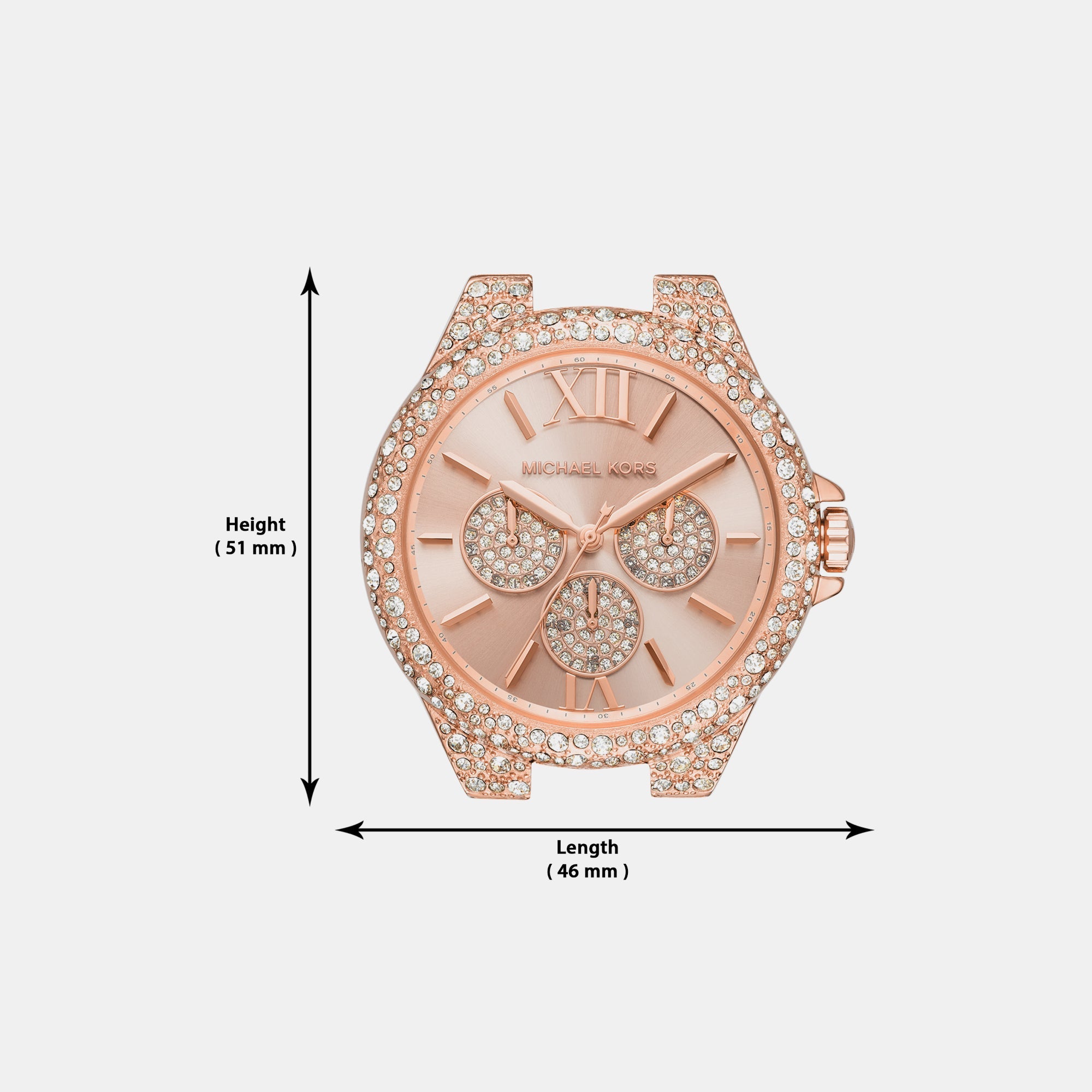 Michael Kors Camille Women Quartz Rose Gold Dial Chronograph Stainless Steel Watch MK6961 - view 8