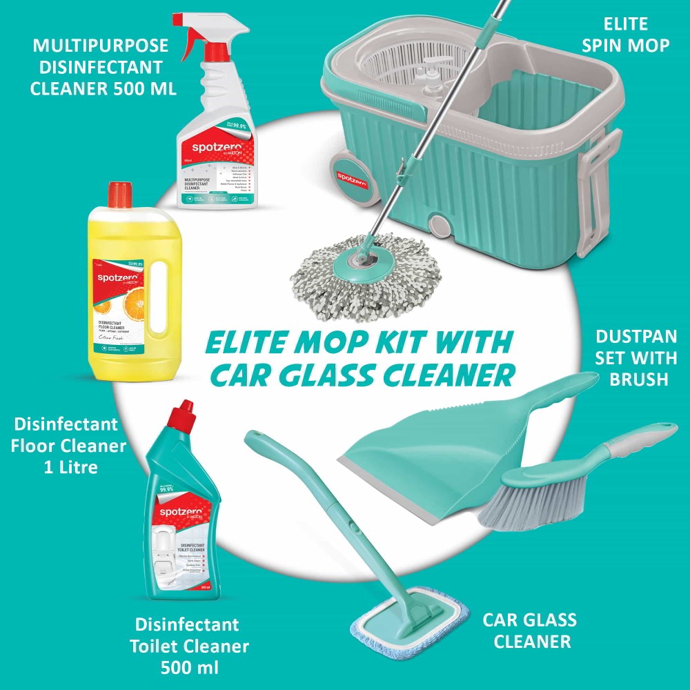 Elite Mop Kit with Car Glass Cleaner (Spotzero by Milton) - view 3