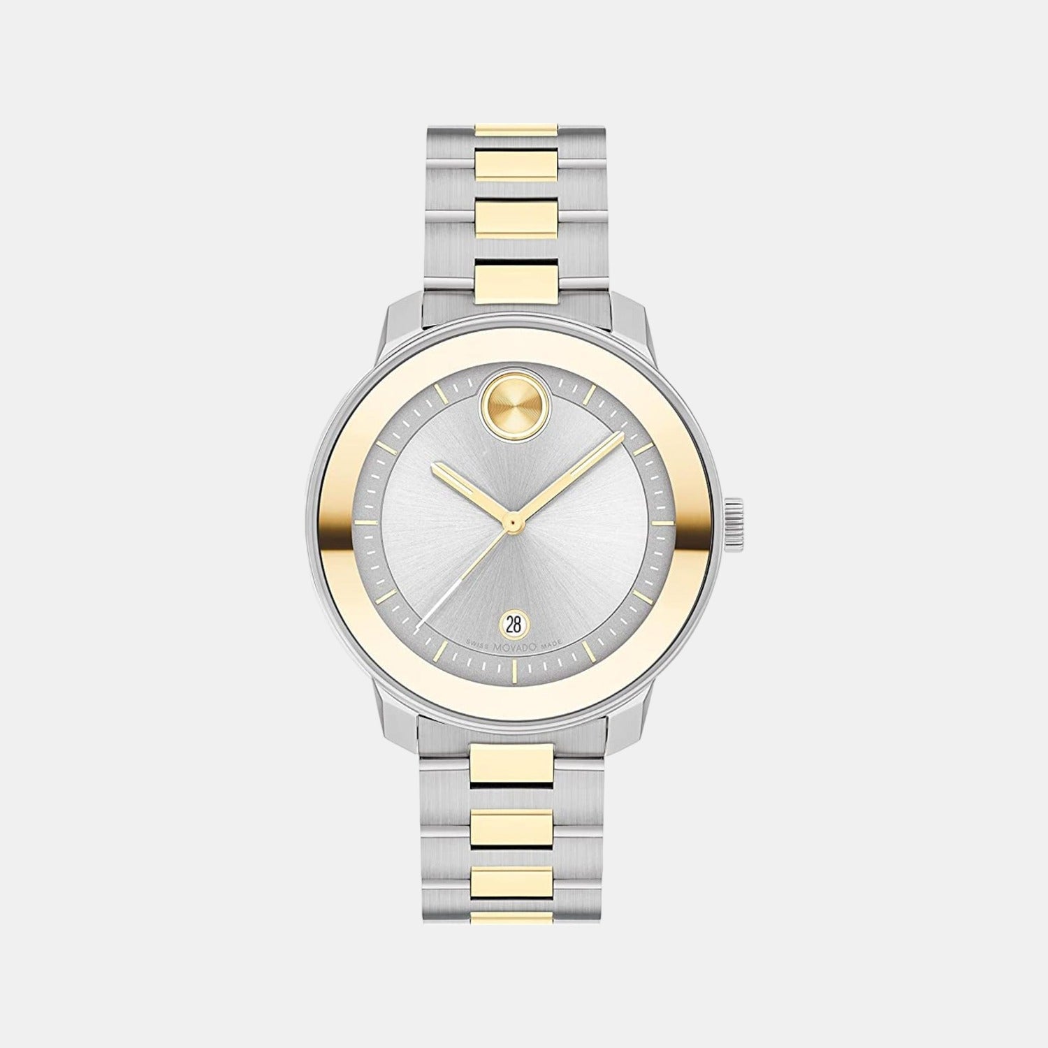 Movado Bold Verso Women Quartz Silver Dial Analog Stainless Steel Watch 3600870