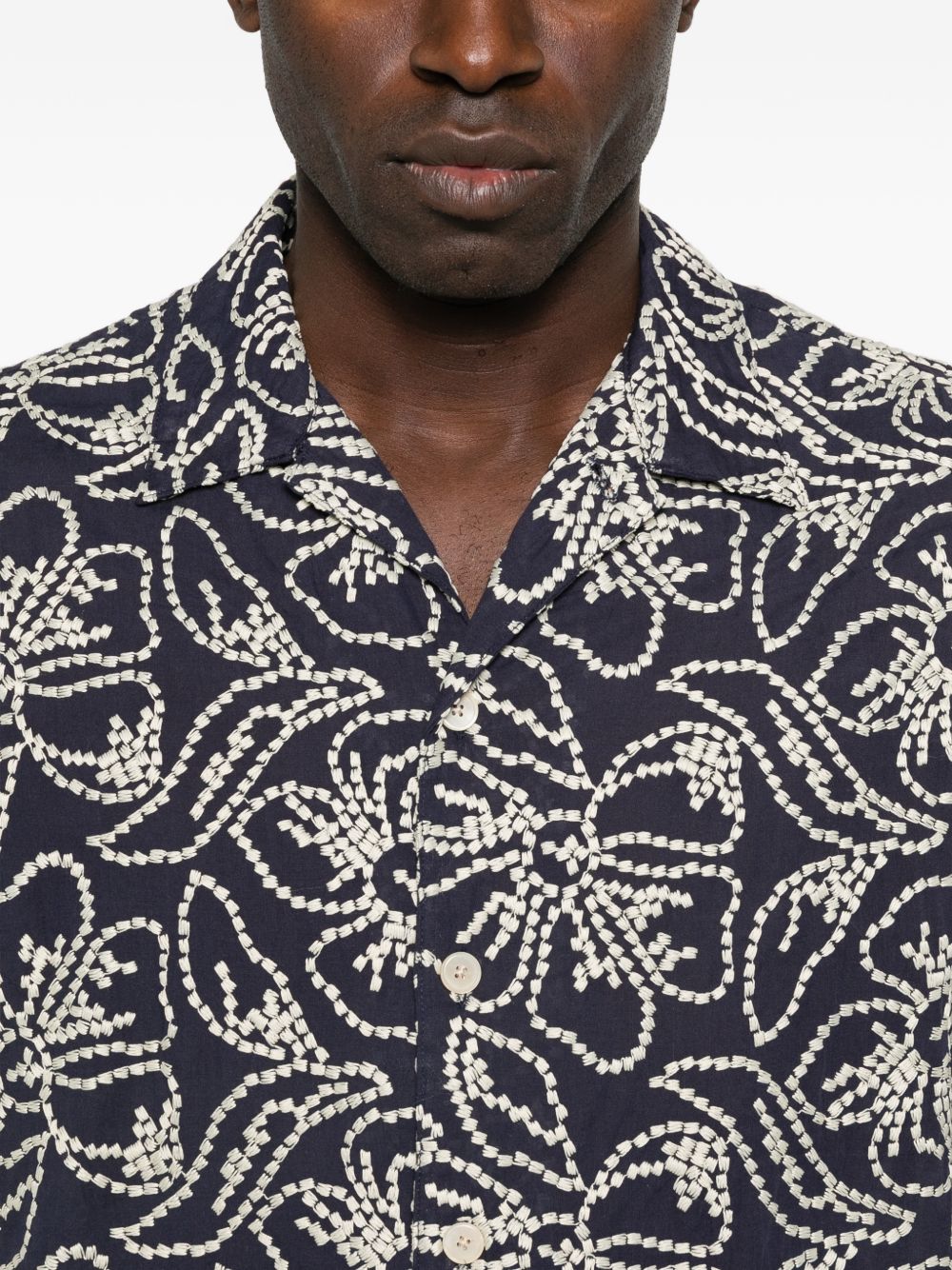 Ps By Paul Smith Cotton blend printed shirt – 56% POLYESTER 44% COTTON - view 2