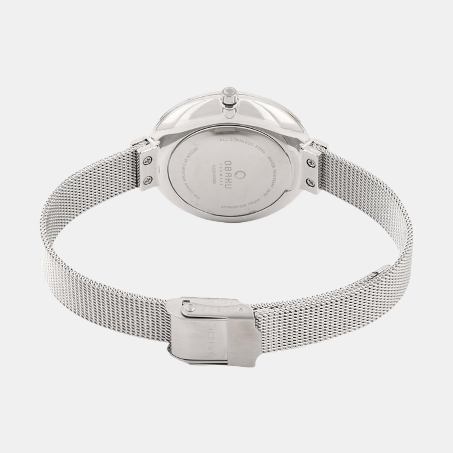 Obaku Blomme Women Quartz White Dial Analog Stainless Steel Watch V225LXCIMC - view 2