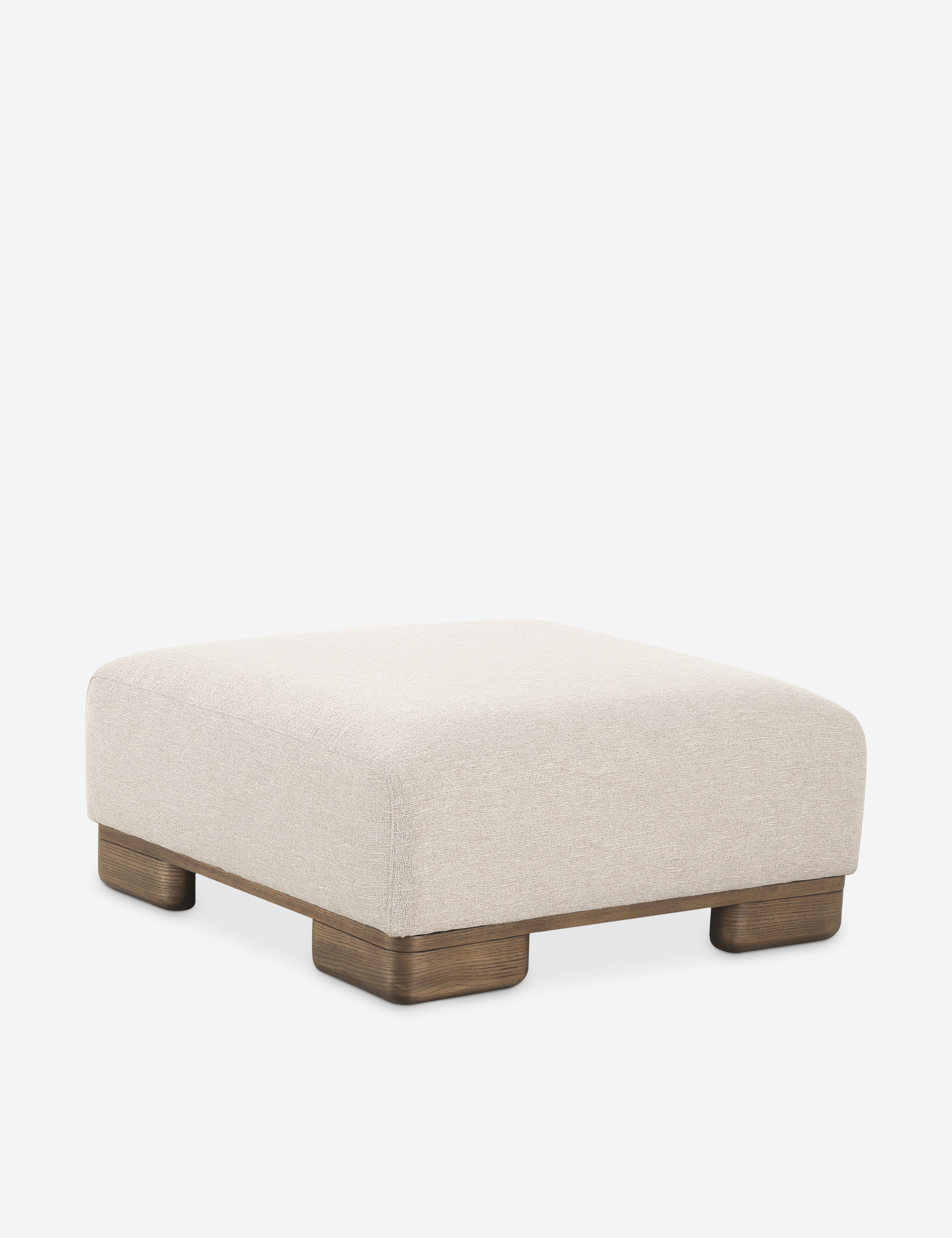 Lulu and Georgia Fairchild Square Ottoman – Natural - view 2