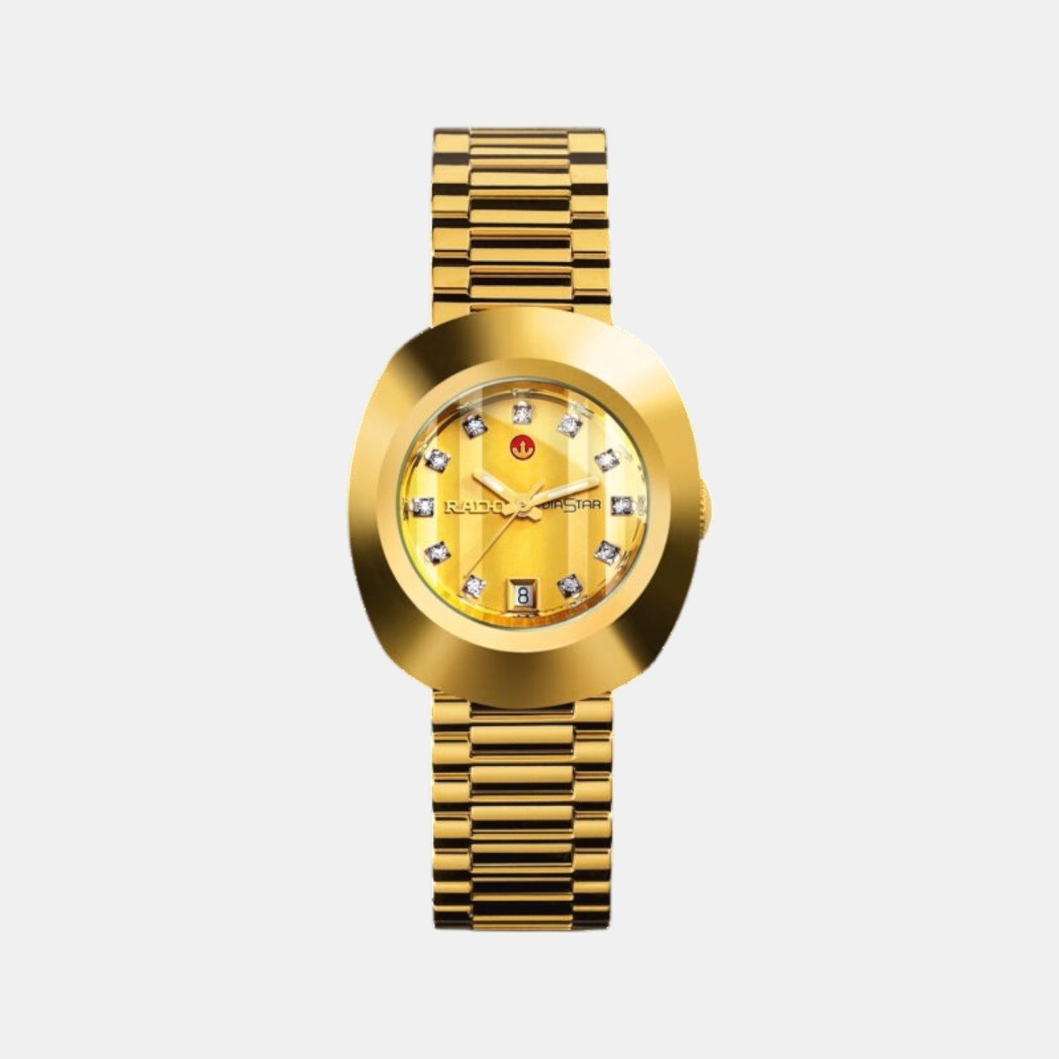 Rado DiaStar Original Women Automatic Gold Dial Analog Stainless Steel Watch R12416633