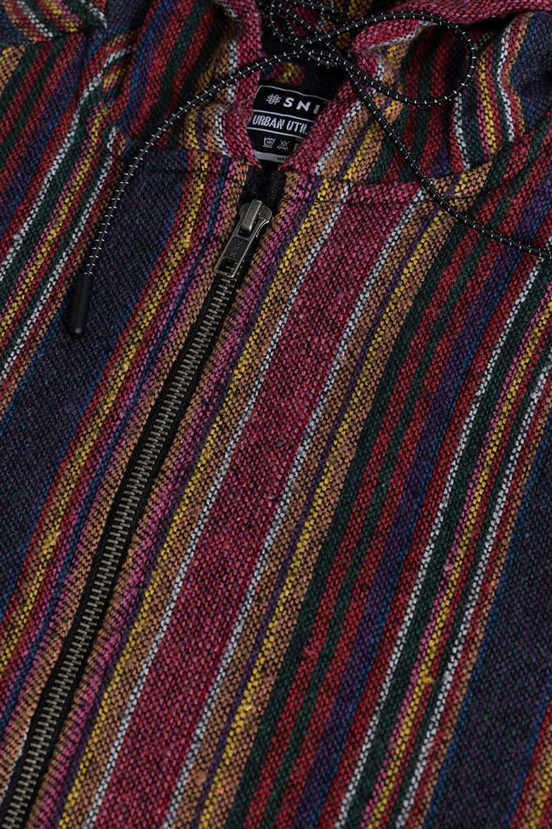 SNITCH PhoenixStripe Hoodie Styled Shacket - view 2