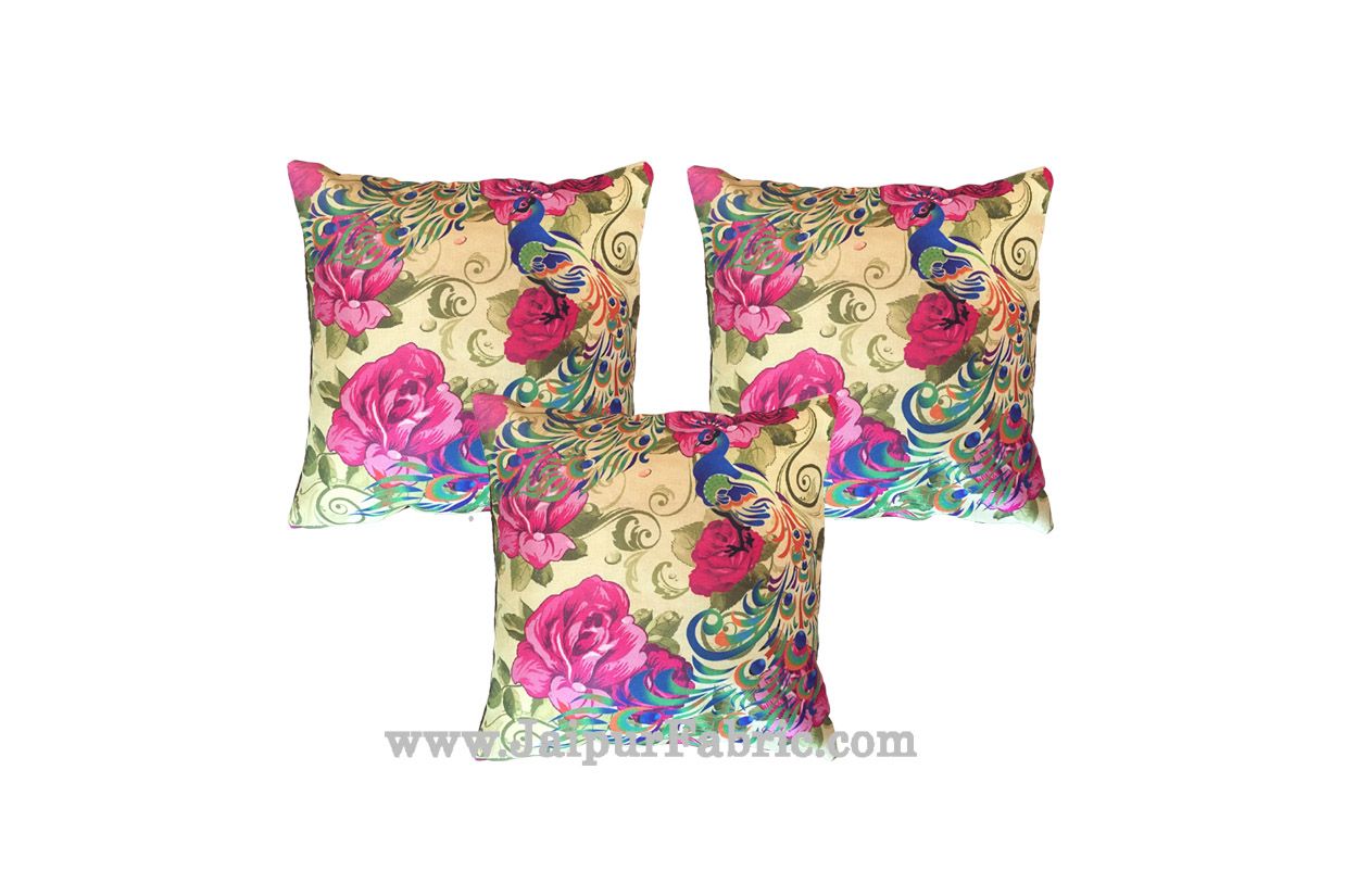 JaipurFabric® Jute Cushion Cover Digital Print Jungle - view 2