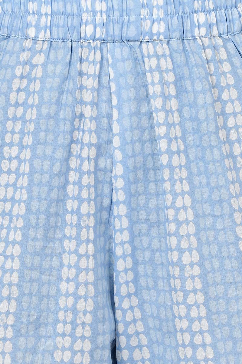 Ahika Blue Cotton Straight Kurta Pant With Dupatta VKSKD1628 - view 7