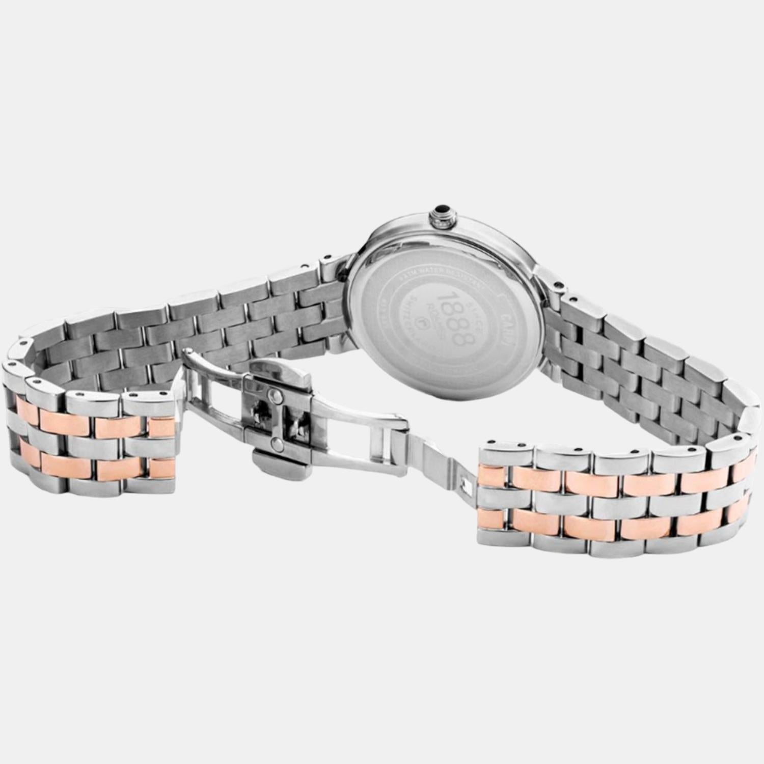 Roamer Capri Diamond Women Quartz White Dial Analog Stainless Steel Watch 859845 49 29 50 - view 2