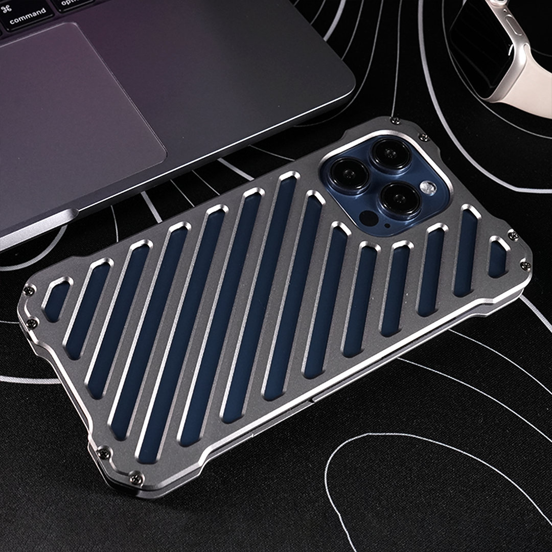 technoidtech IPhone 13 Pro Aluminum Alloy Metal Grill Case