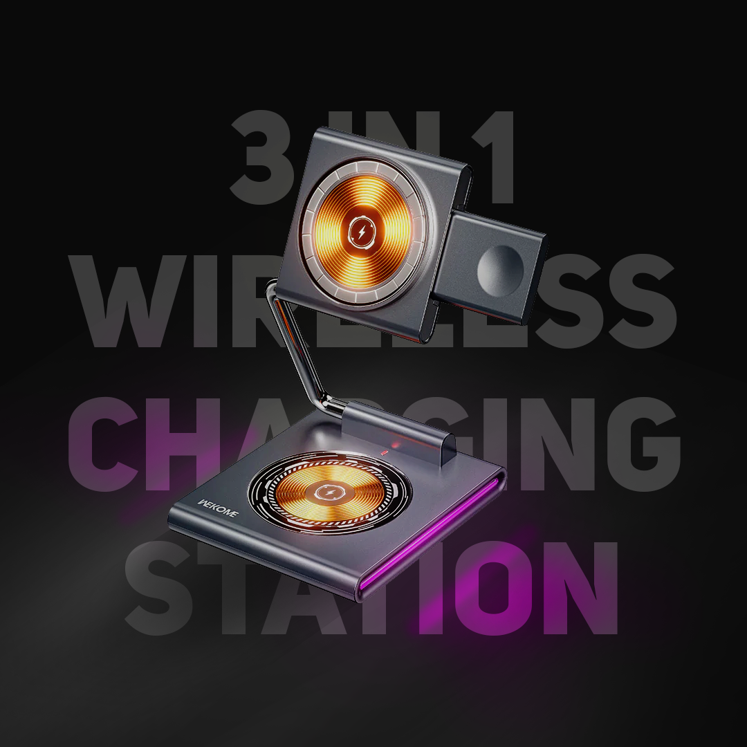 Cover It Up Wekome® 3 in 1 Wireless Charging Station - view 2