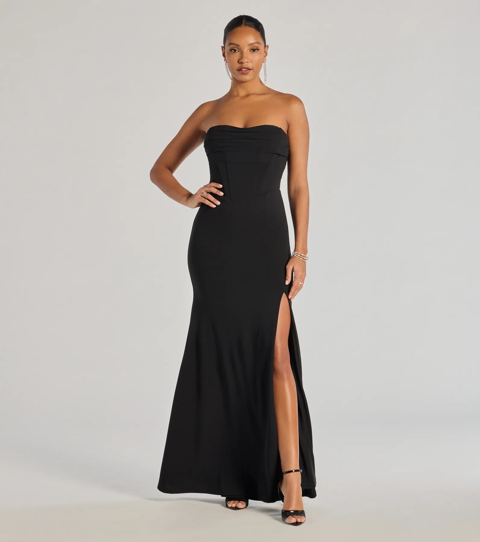 Windsor Aliana Strapless Corset Mermaid Dress
