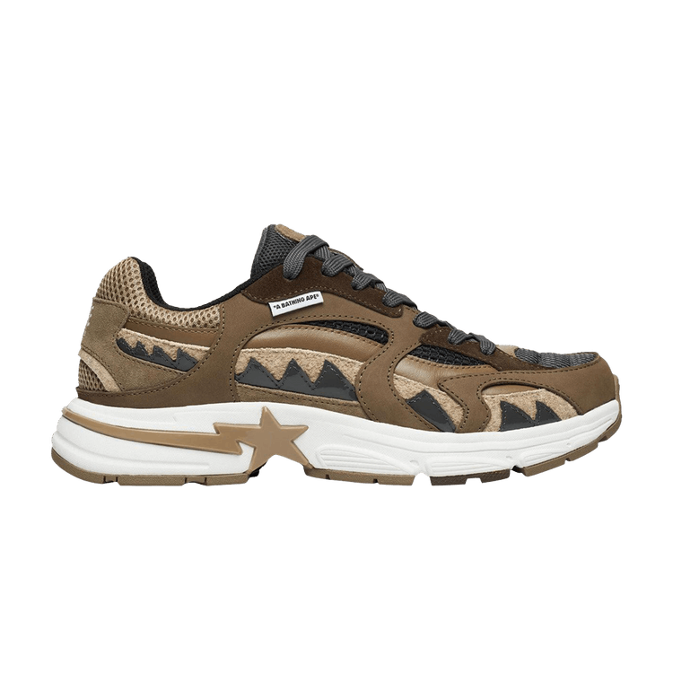 BAPE A Bathing Ape Shark Sta M2 Beige
