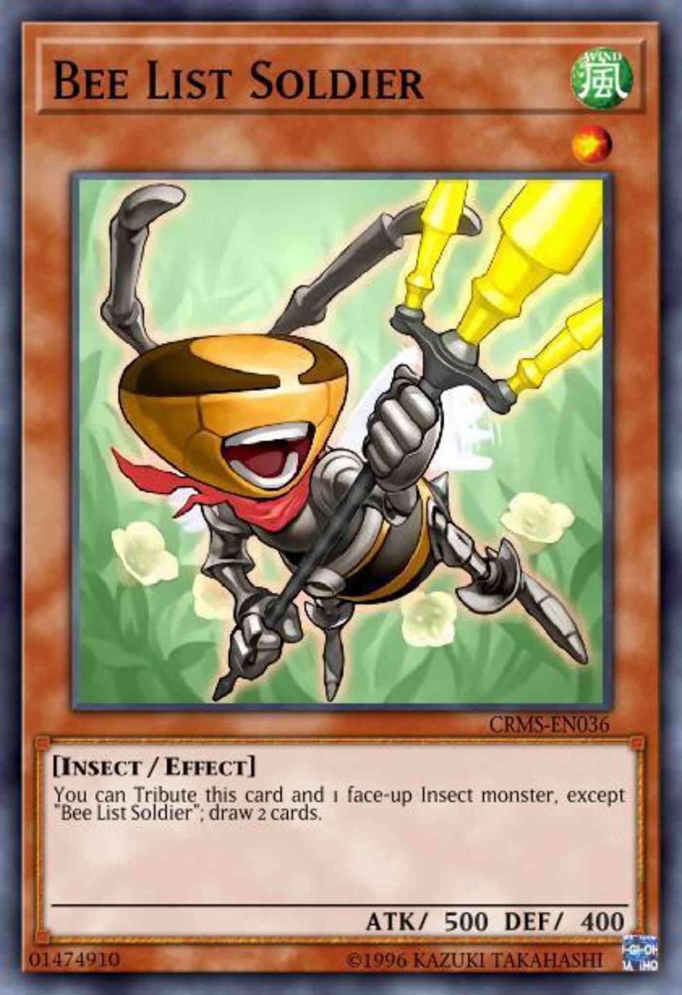 Yu-Gi-Oh! Bee List Soldier - CRMS-EN036 - Common - Unlimited