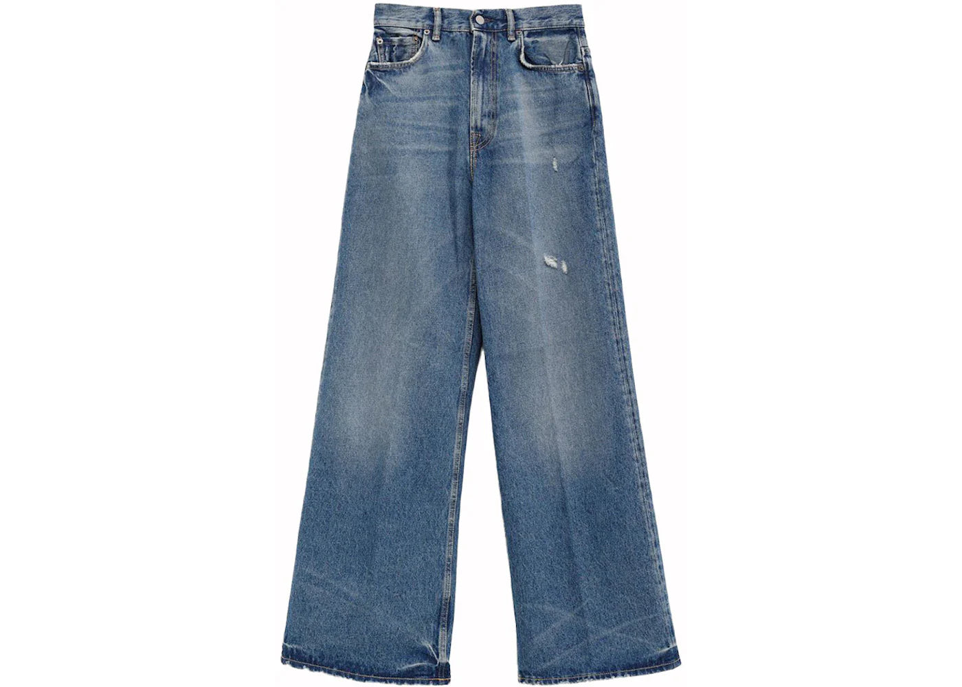 Acne Studios Relaxed Fit Jeans Mid Blue Auz