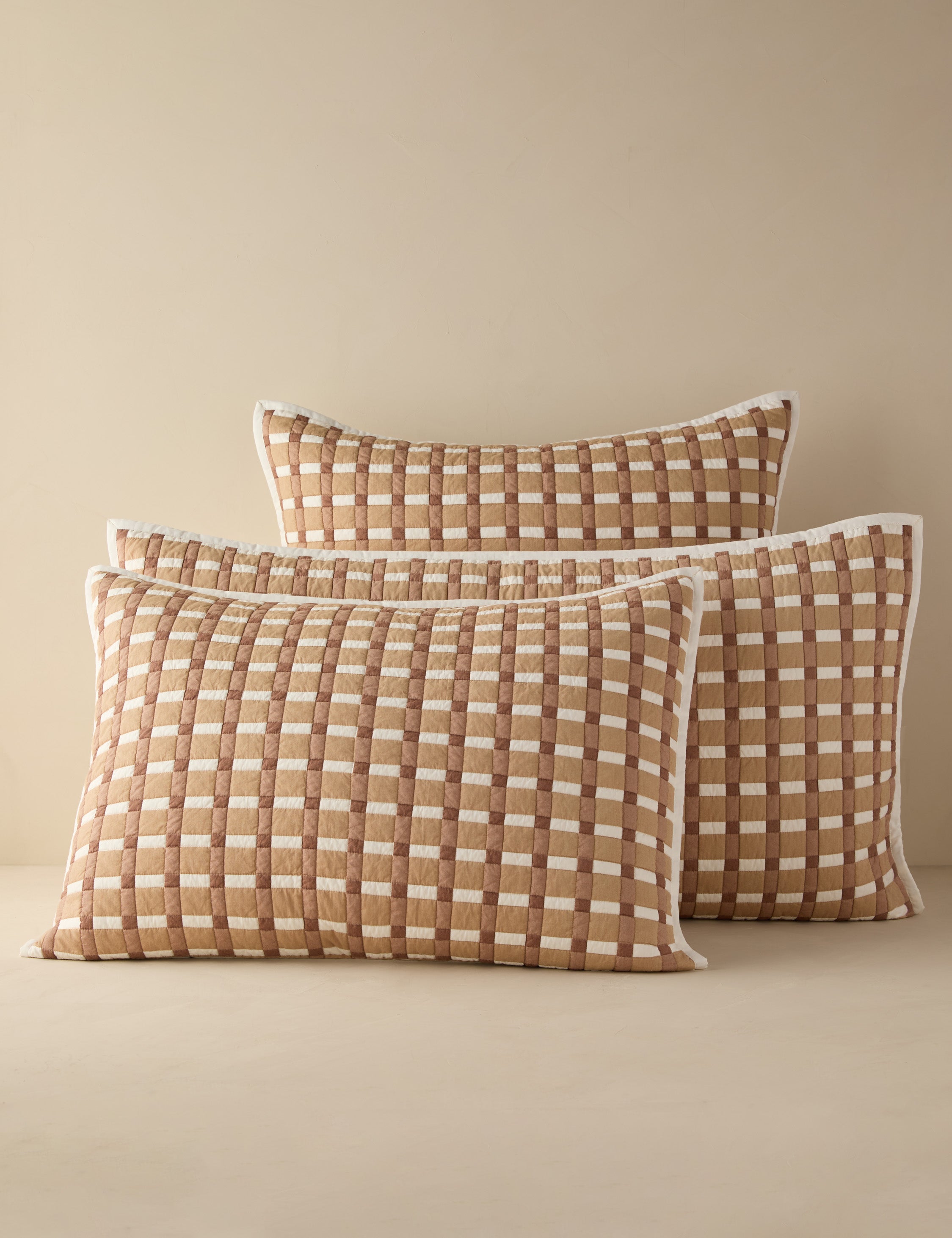 Lulu and Georgia Ogilvy Cotton Quilted Sham – Blush