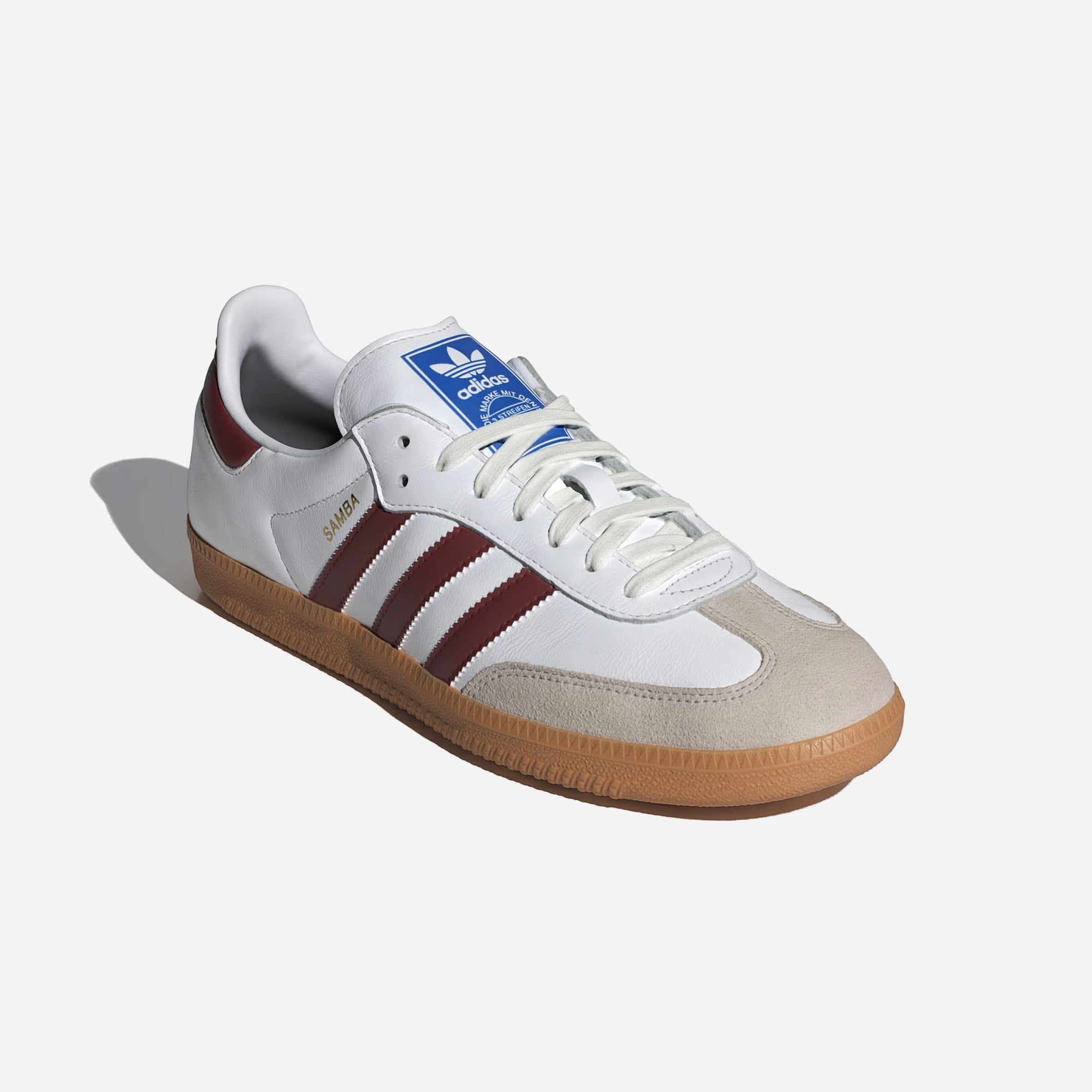 Adidas Samba OG Cloud White Collegiate Burgundy Gum - view 2