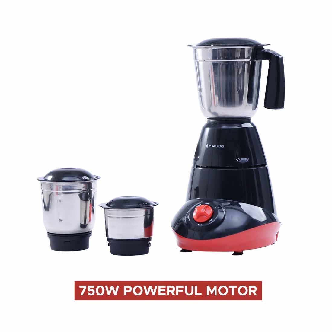 Wonderchef Renewed Capri Mixer Grinder 750W,