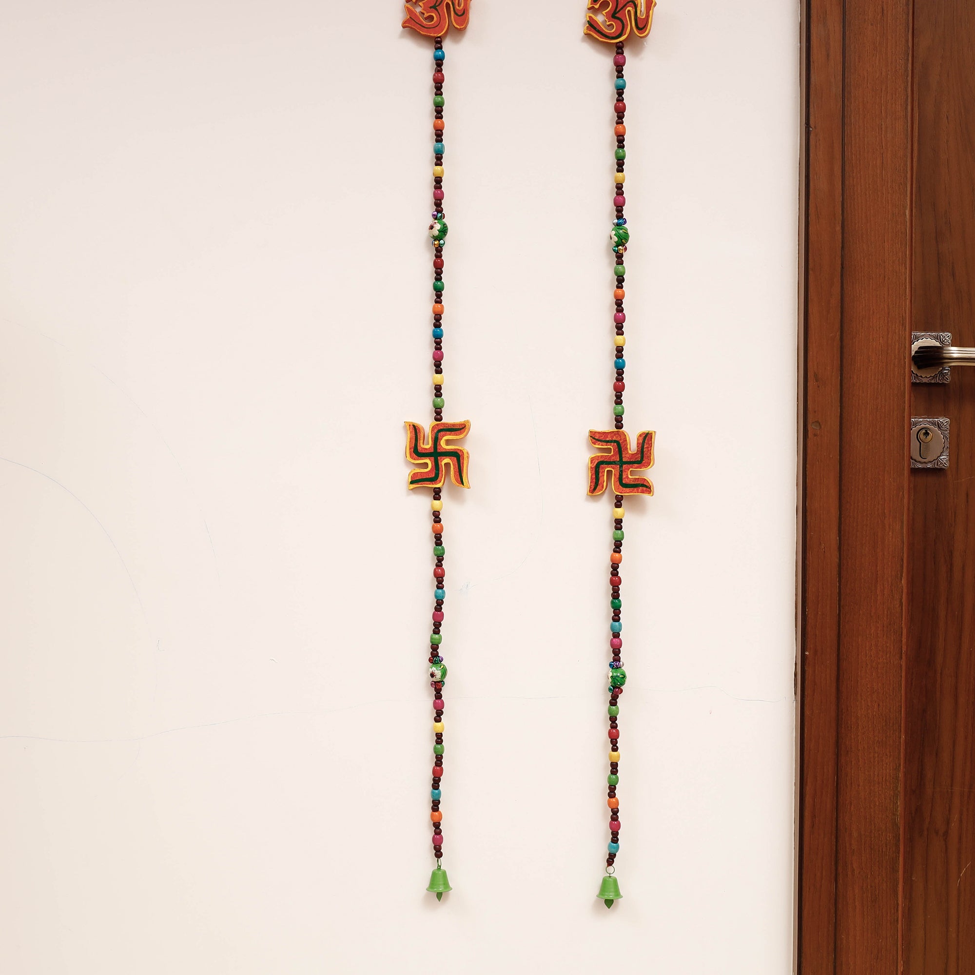 DEVENDRA SINGH Banaras Handpainted Wooden Decorative Hangings (Set of 2) - view 3