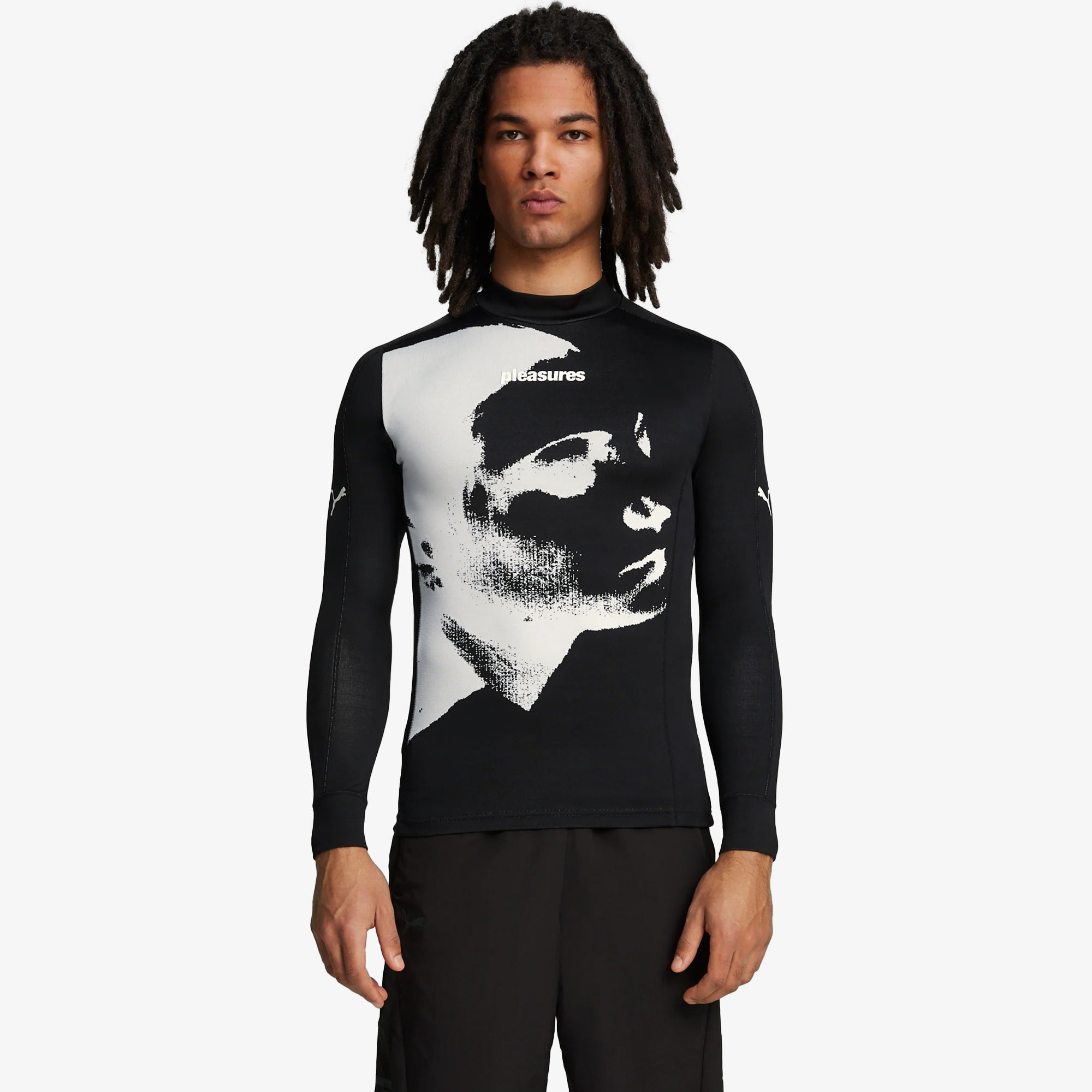 Puma | x PLEASURES BASE LAYER { BLACK/WHITE