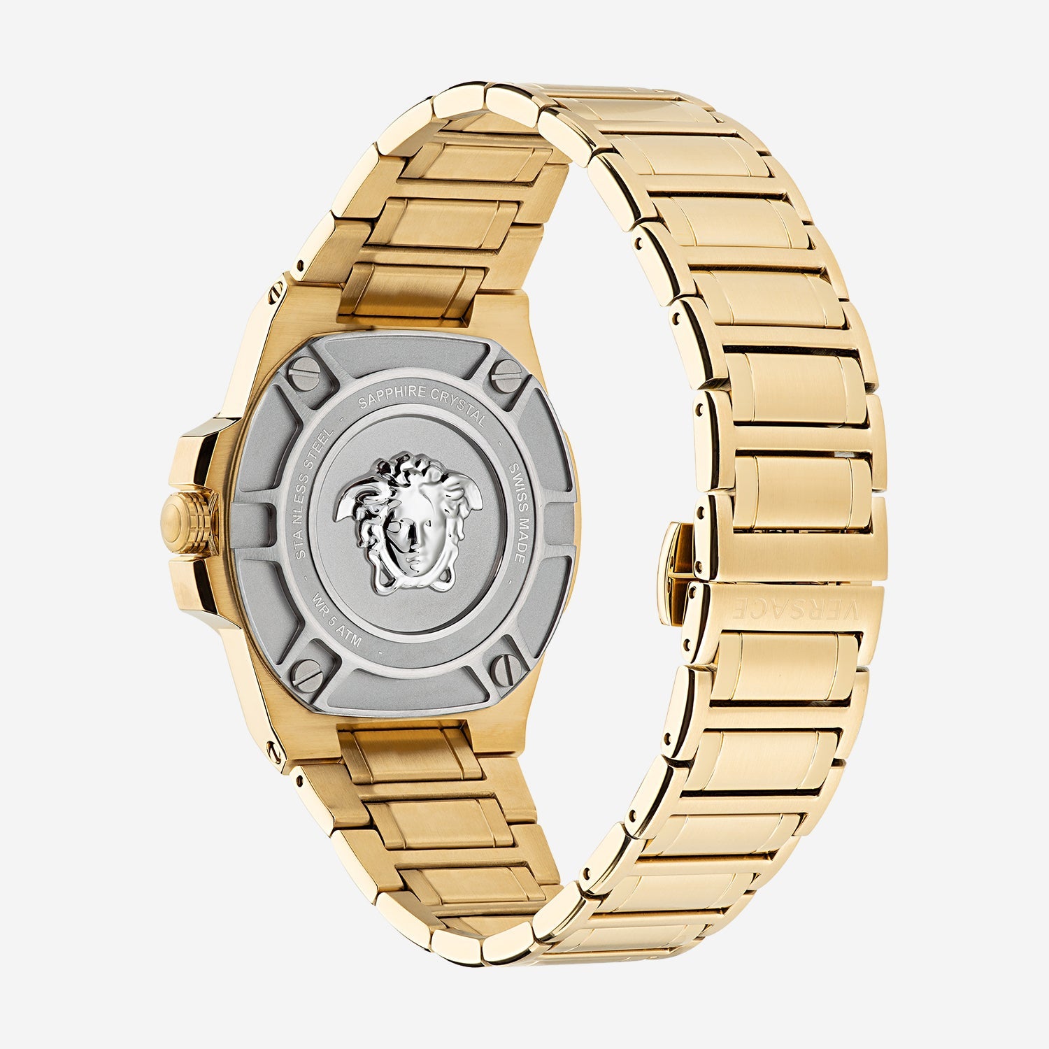 Versace Greca Reaction Men Quartz Black Dial Analog Stainless Steel Watch VE3I00522 - view 3