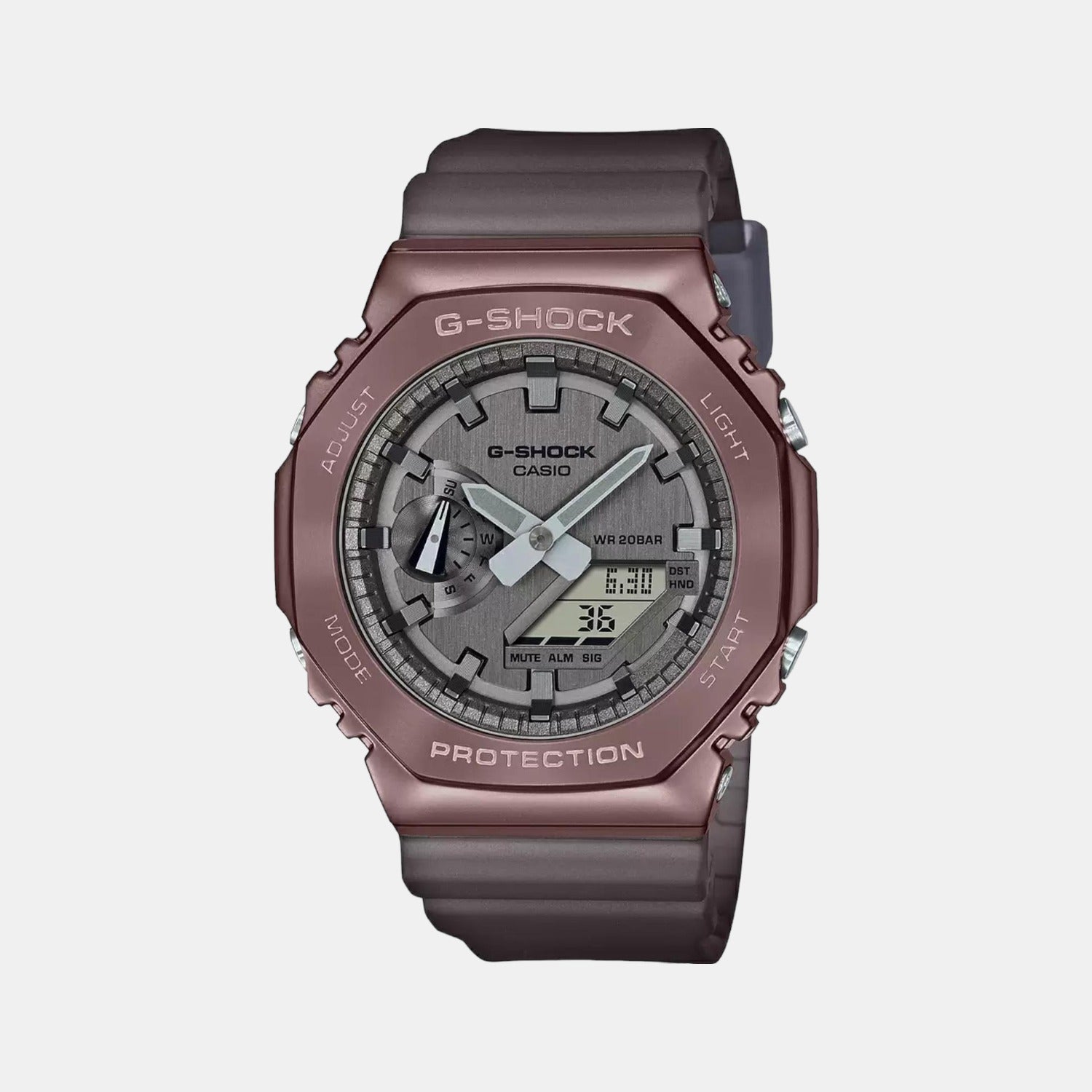 Casio G-Shock Men Quartz Grey Dial Analog-Digital Resin Watch G1214