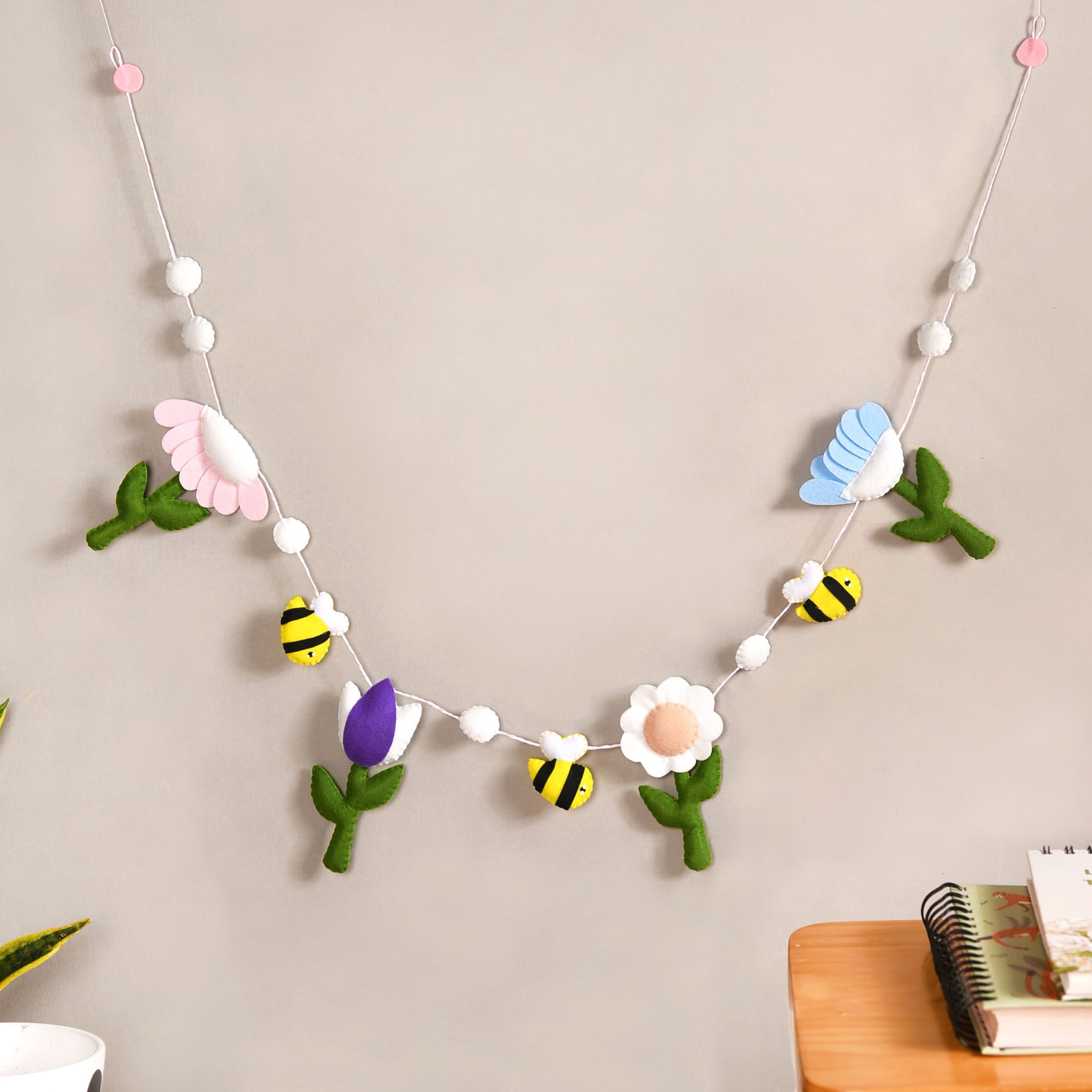Nestasia Garden Theme Bunting Wall Hanging For Nursery Room