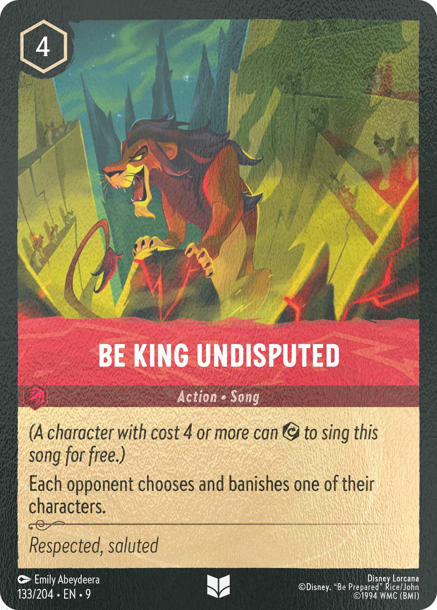 Lorcana Be King Undisputed - 133/204 [Fabled] [Cold Foil]