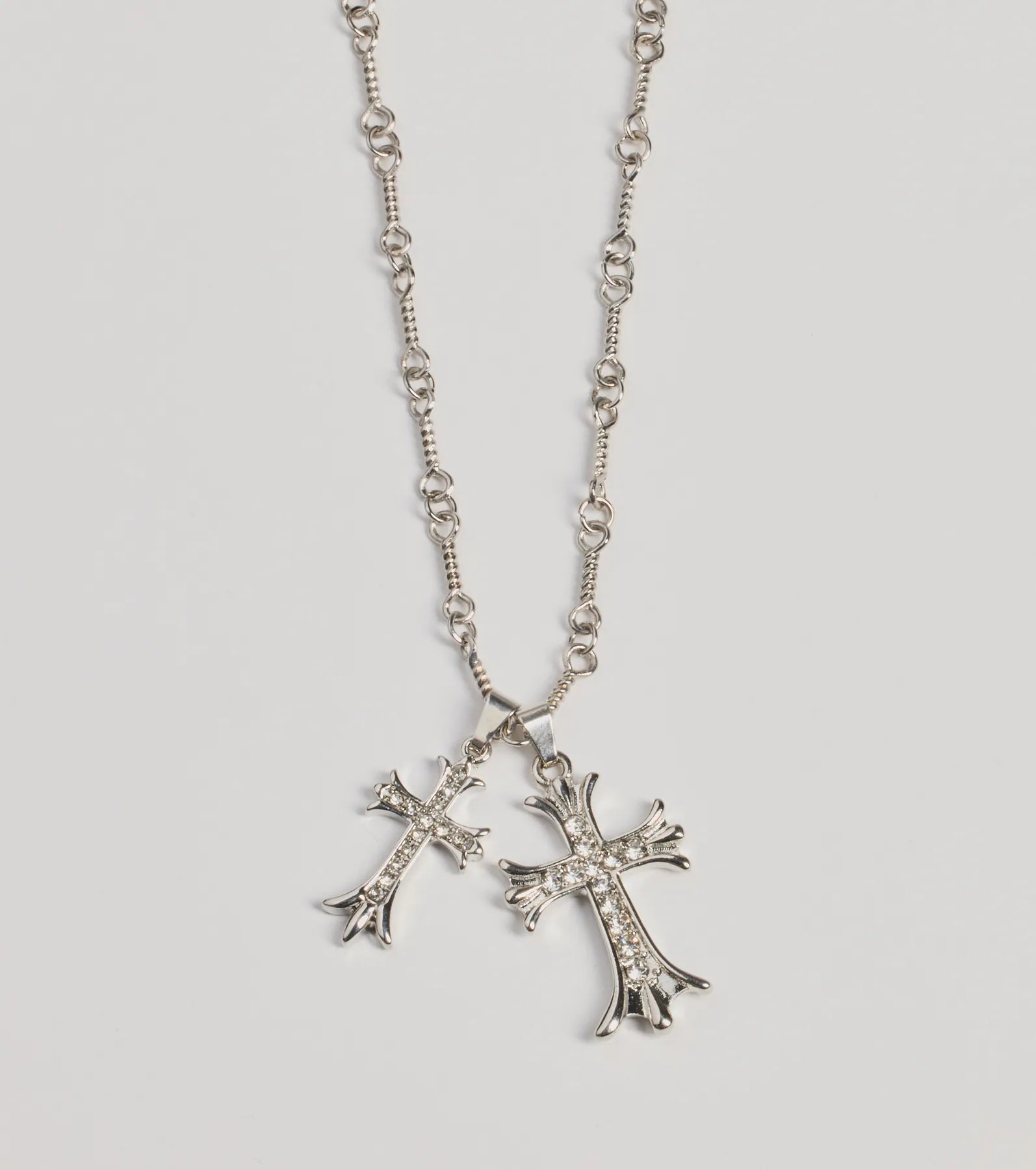 Windsor Graceful Radiance Rhinestone Cross Pendant Necklace - view 2