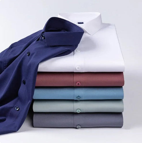 BlackTree New Cotton Blend Solid Shirts (Light Pink) - view 2