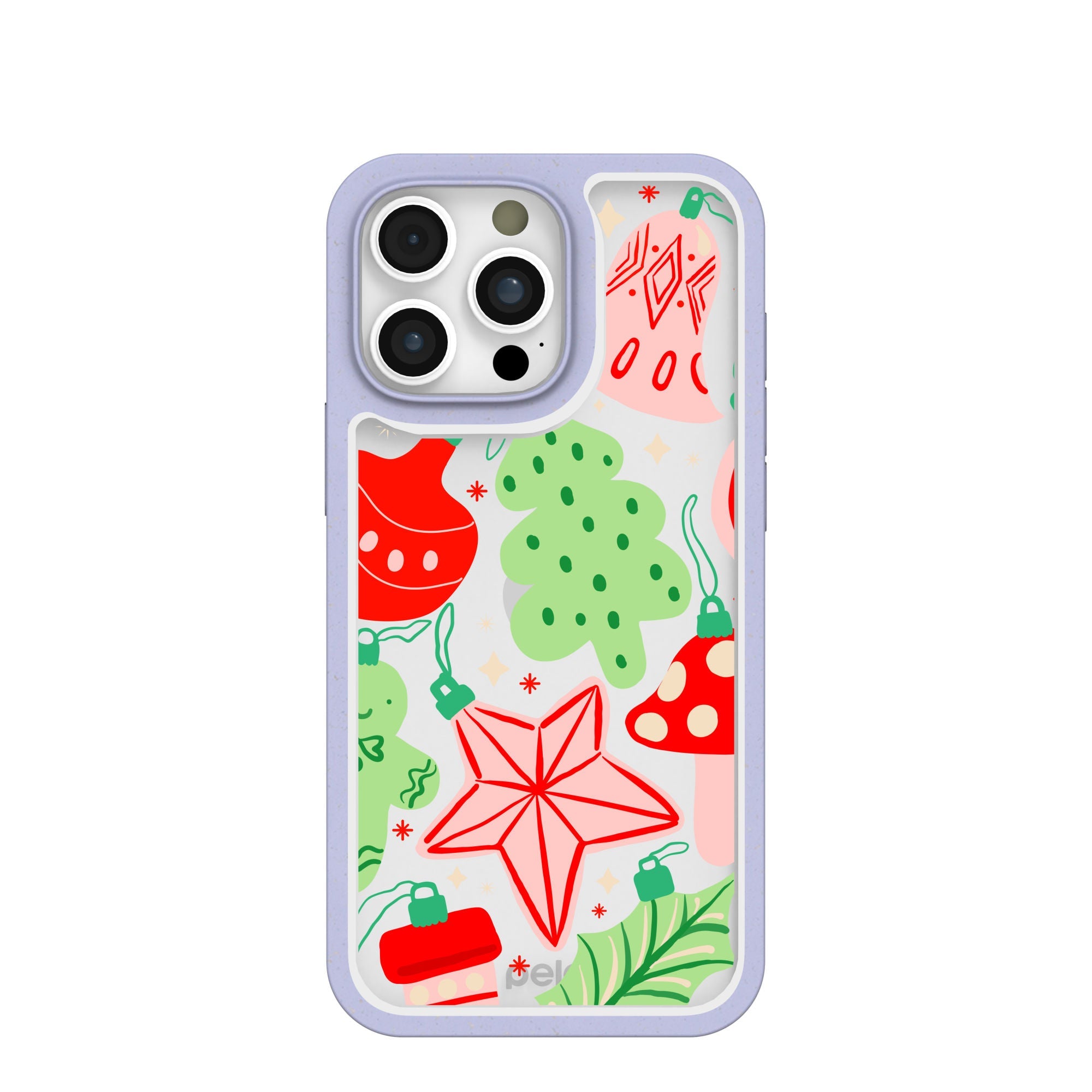 BlackTree Clear Festive Flair iPhone 16 Pro Max Case With Lavender Ridge