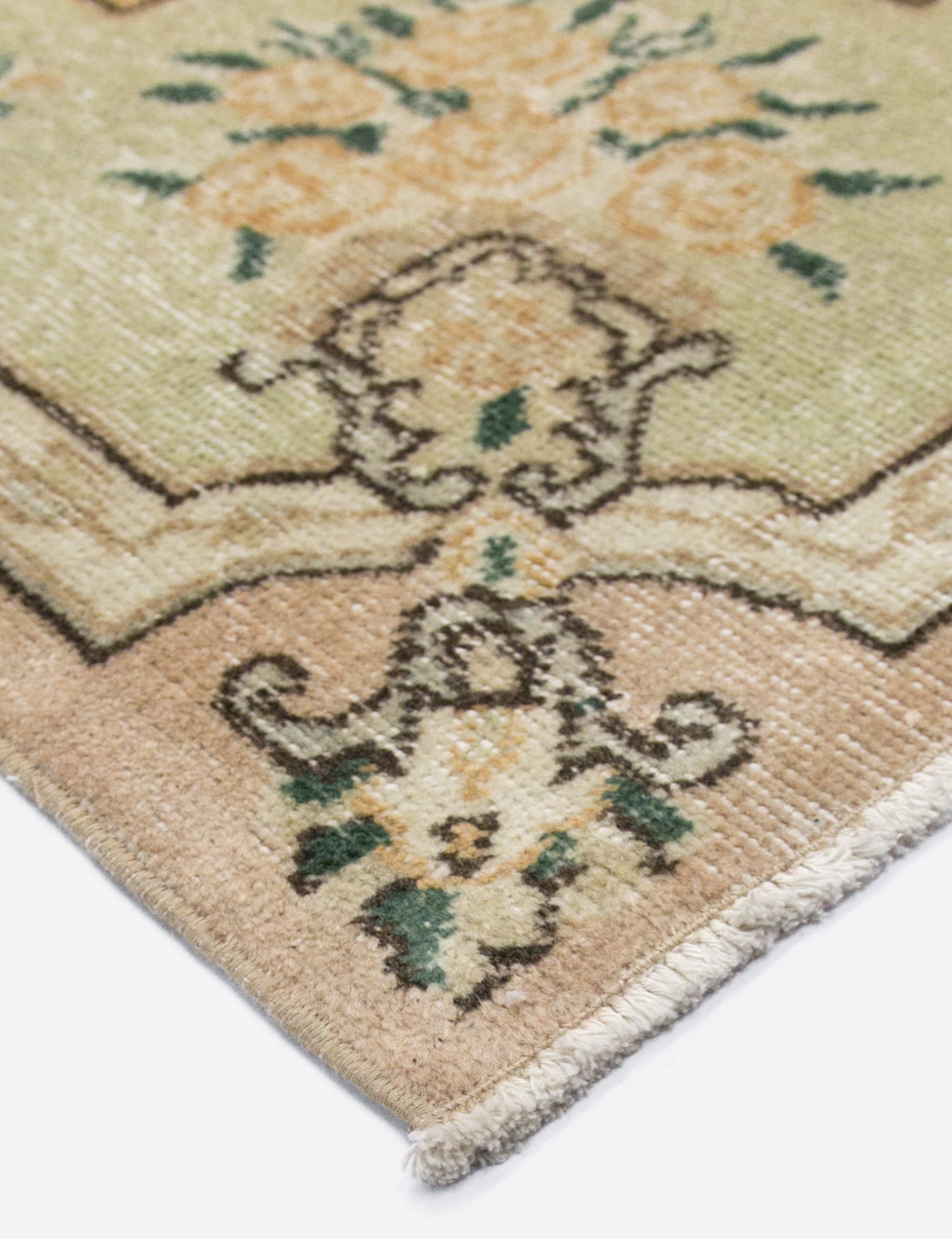 Lulu and Georgia Vintage Turkish Hand-Knotted Wool Rug No. 384, 6'8" x 9'11" - view 2