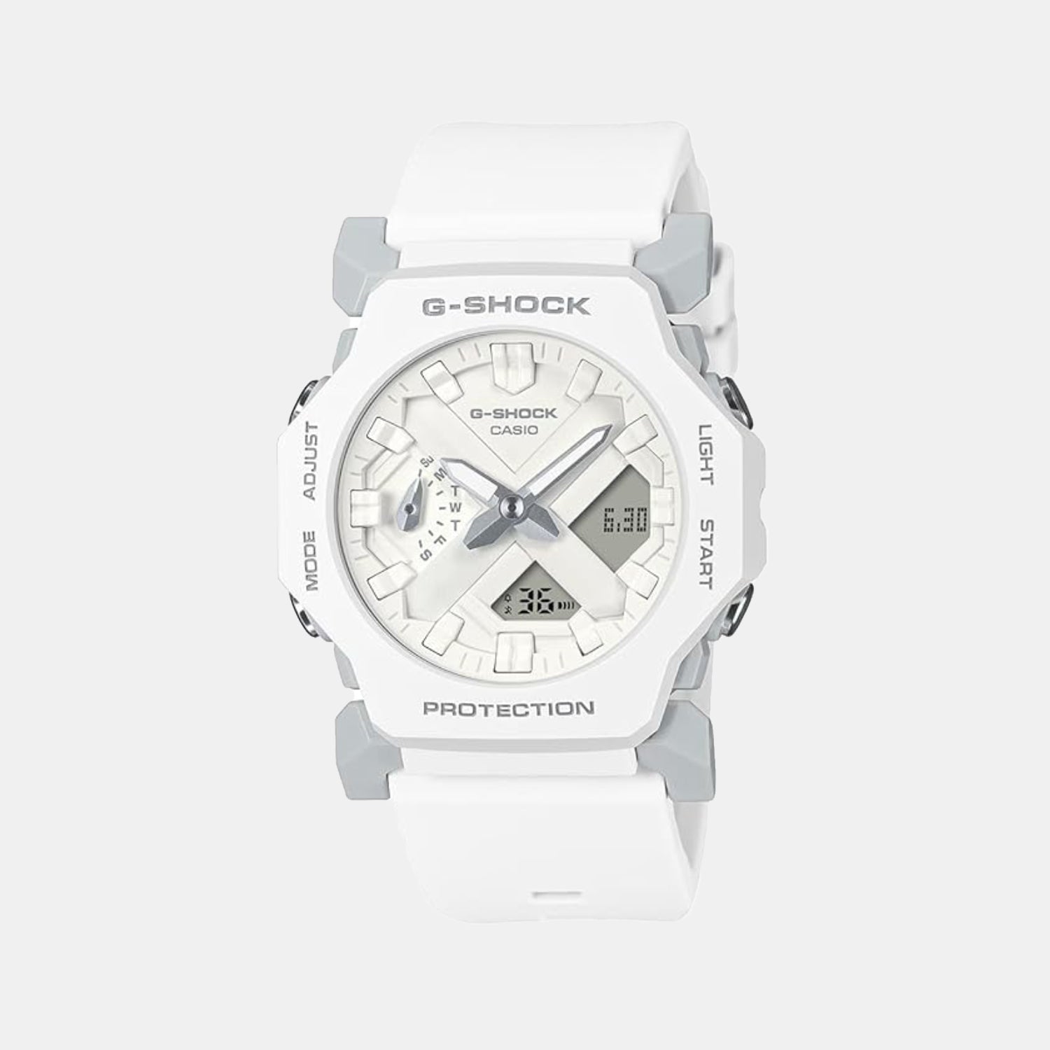 Casio G-Shock Men Quartz White Dial Analog-Digital Resin Watch G1552