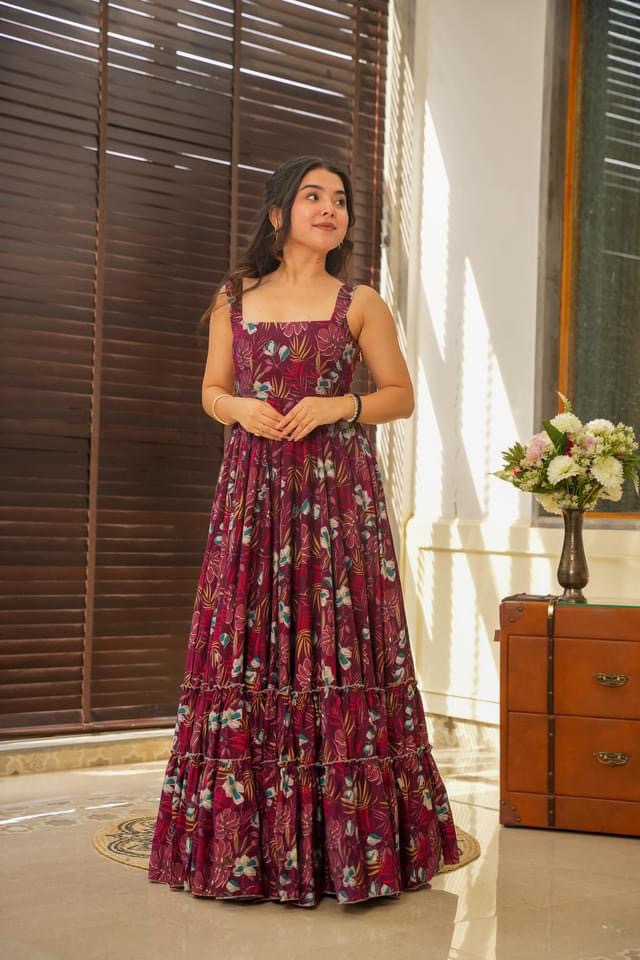 Idaho-o Mulberry Mist muslin maxi - view 2
