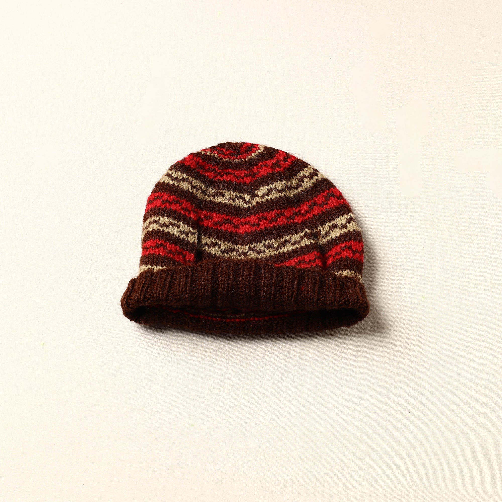 KILMORA Brown - Kumaun Hand Knitted Woolen Cap - view 2