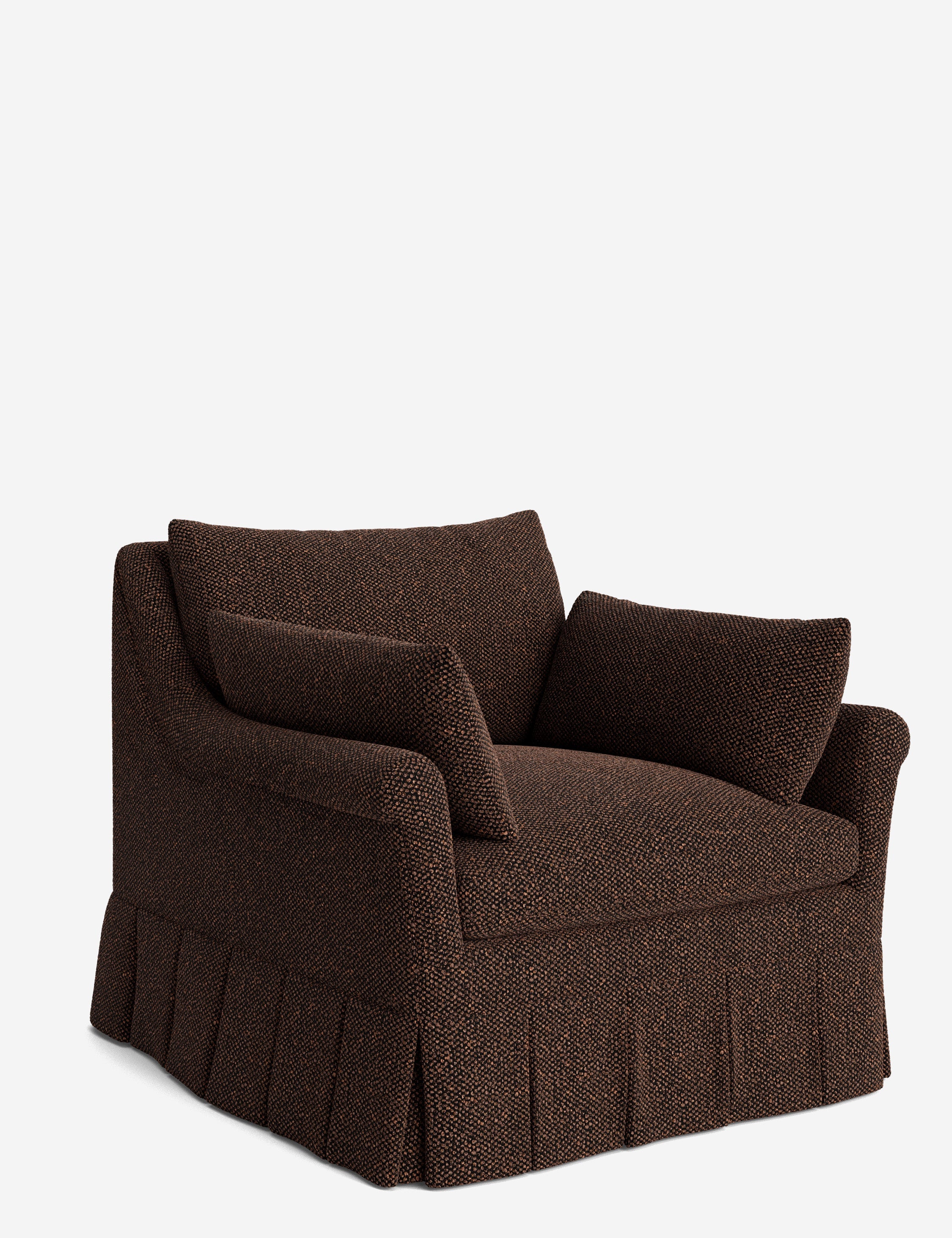 Lulu and Georgia Portola Rolled Arm Luxe Depth Pleated Chair - view 73