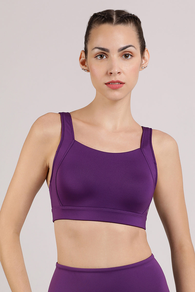 Amante Energize Active High Impact Sports Bra - Imperial Purple