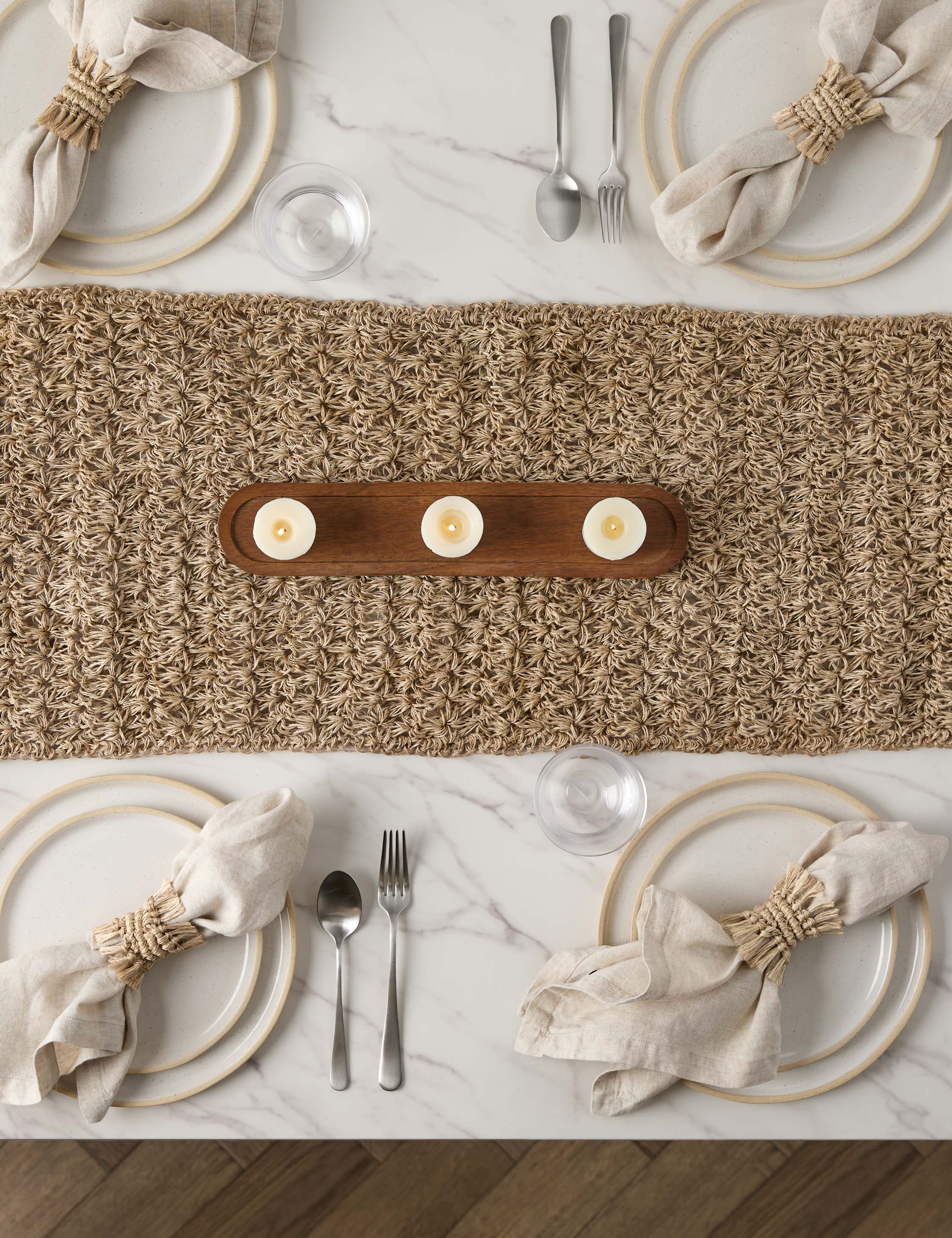 Lulu and Georgia Fique Knots Table Runner by Tallo de Olivo - view 2