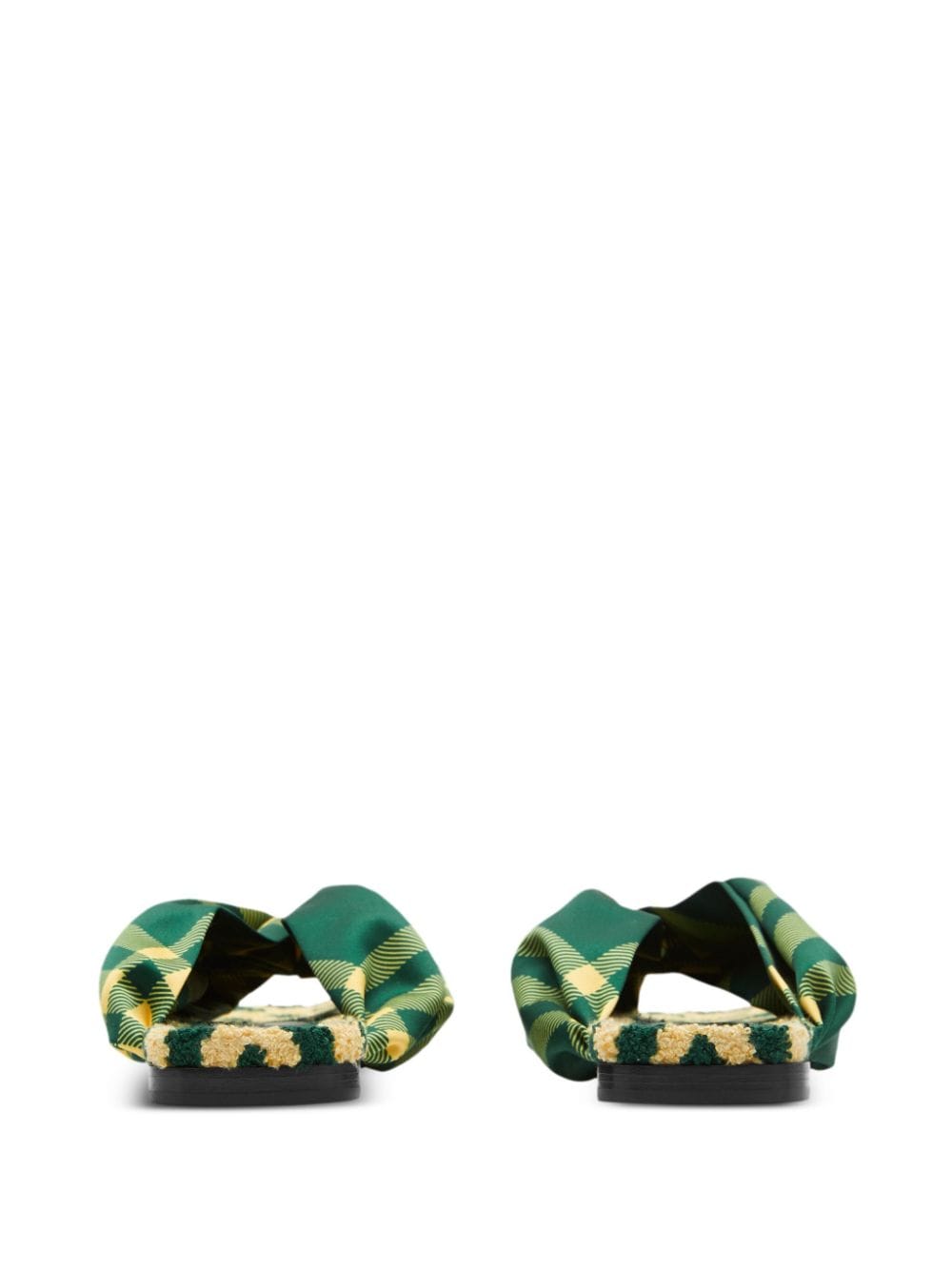 Burberry check pool flat slides - view 2