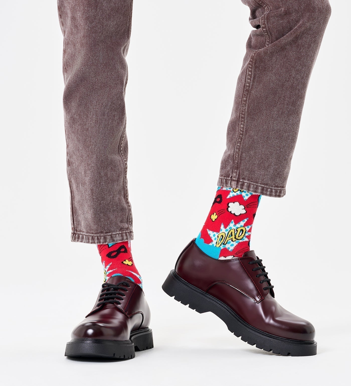 Happy Socks Unisex Dad Crew Length Socks for Women and Men - view 5
