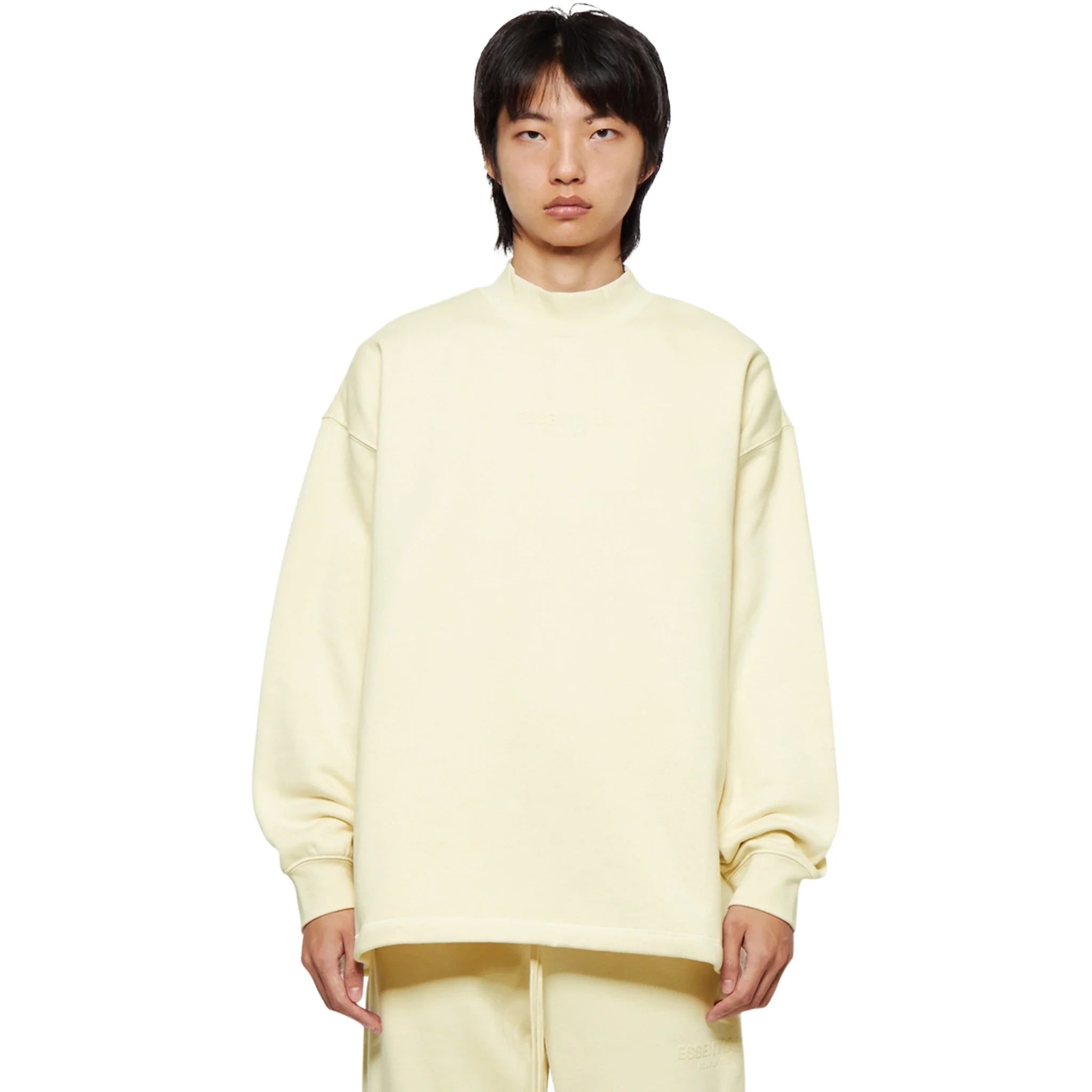 Fear Of God Essentials Relaxed Egg Shell Crewneck (FW22) - view 3