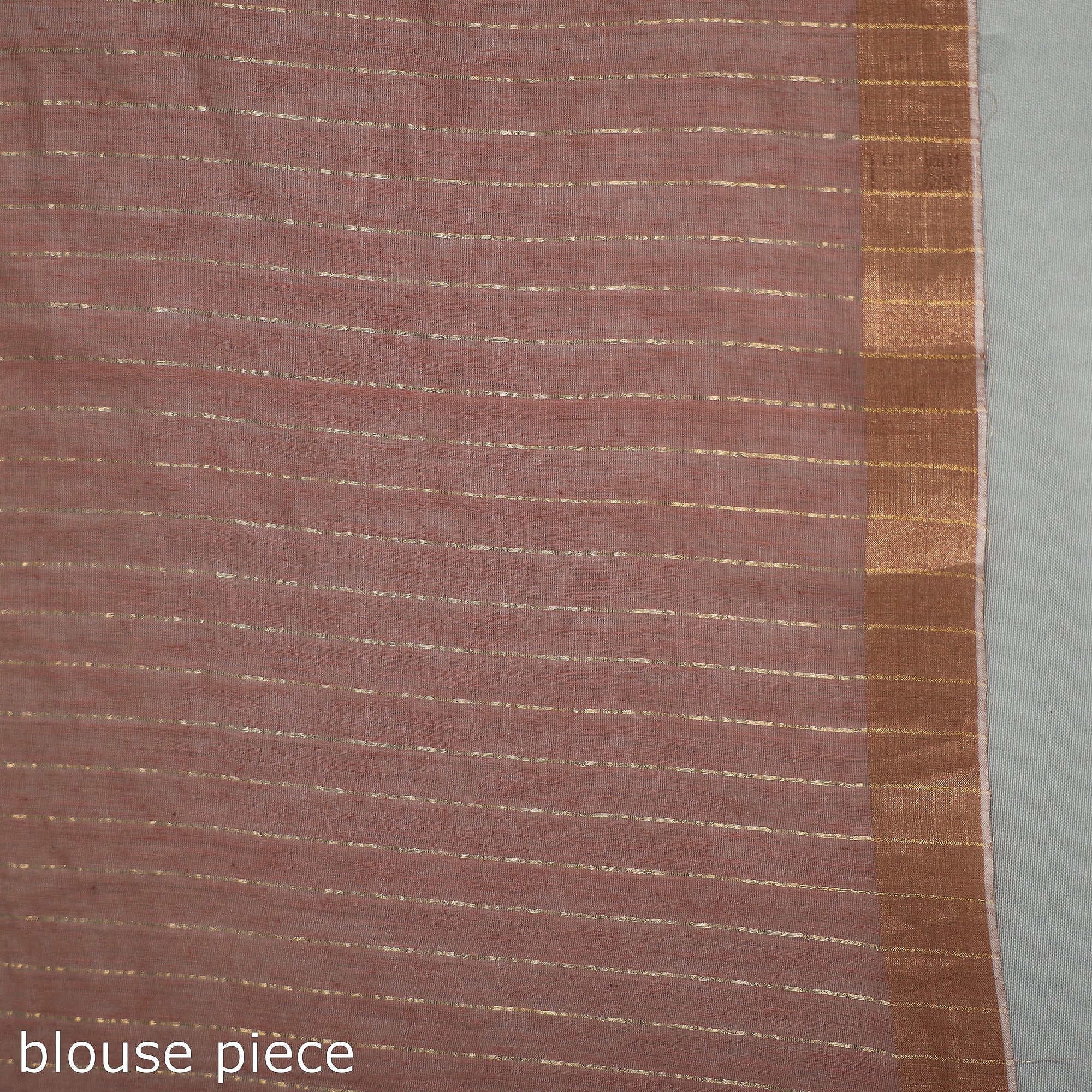 SASHA Brown - Handloom Cotton Phulia Jamdani Saree with Tassels - view 5