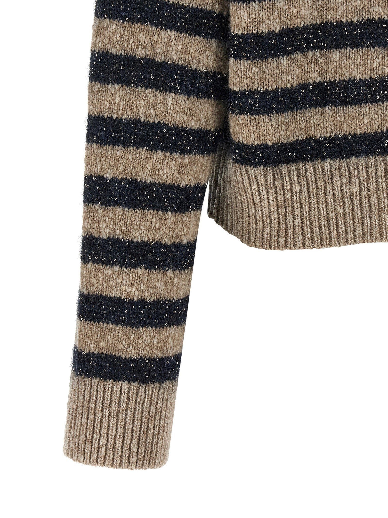 Brunello Cucinelli Dazzling Stripes Sweater – 55% wool 45% cachemire - view 4