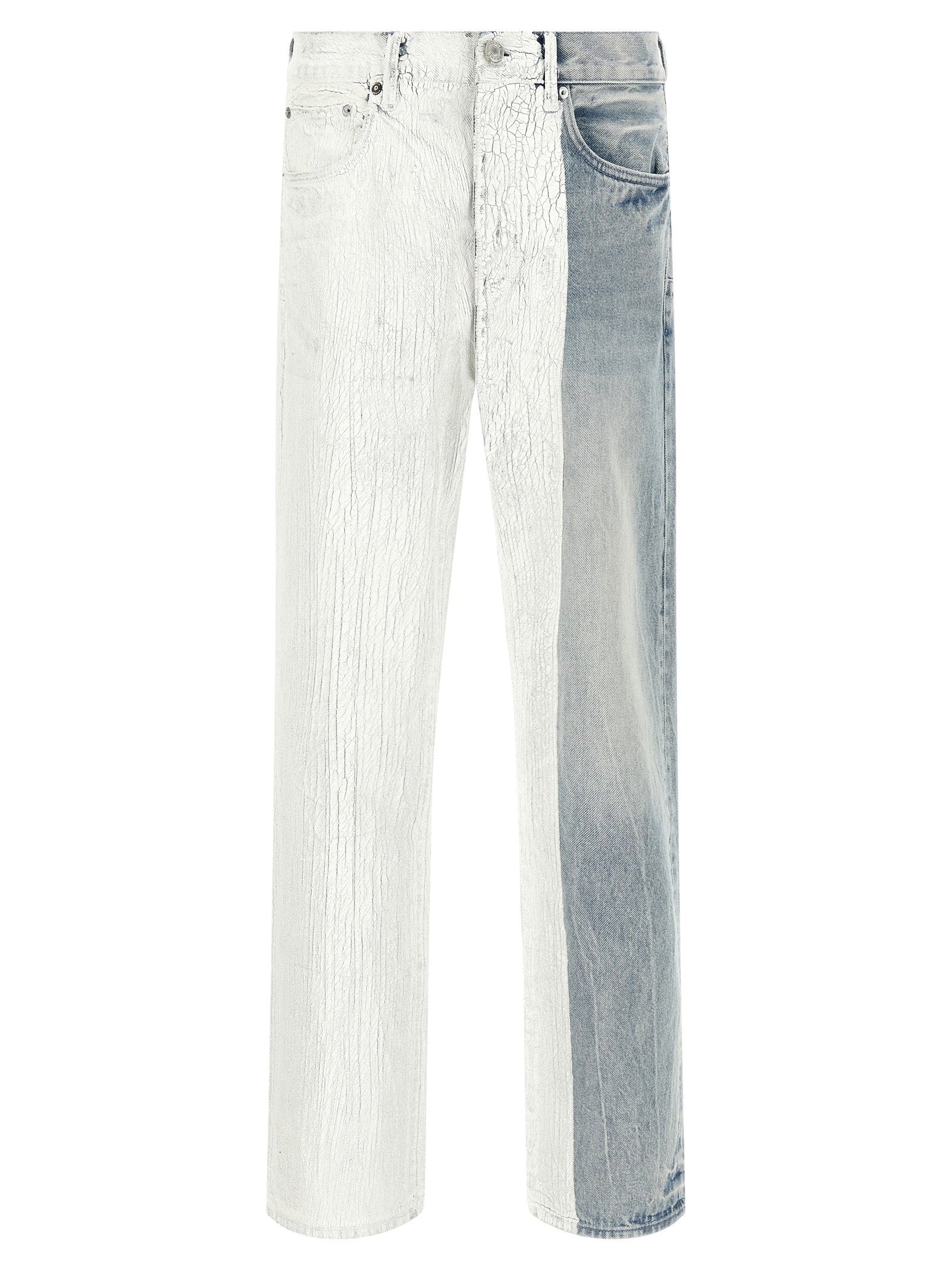 Purple Crackle Silver Jeans – 100% cotton