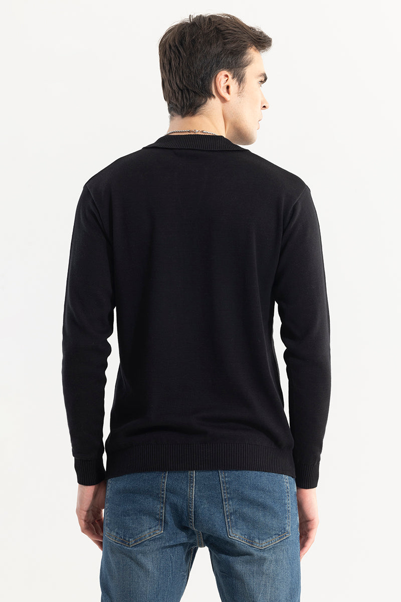 SNITCH EliteEdge Black Full Sleeve Polo - view 6