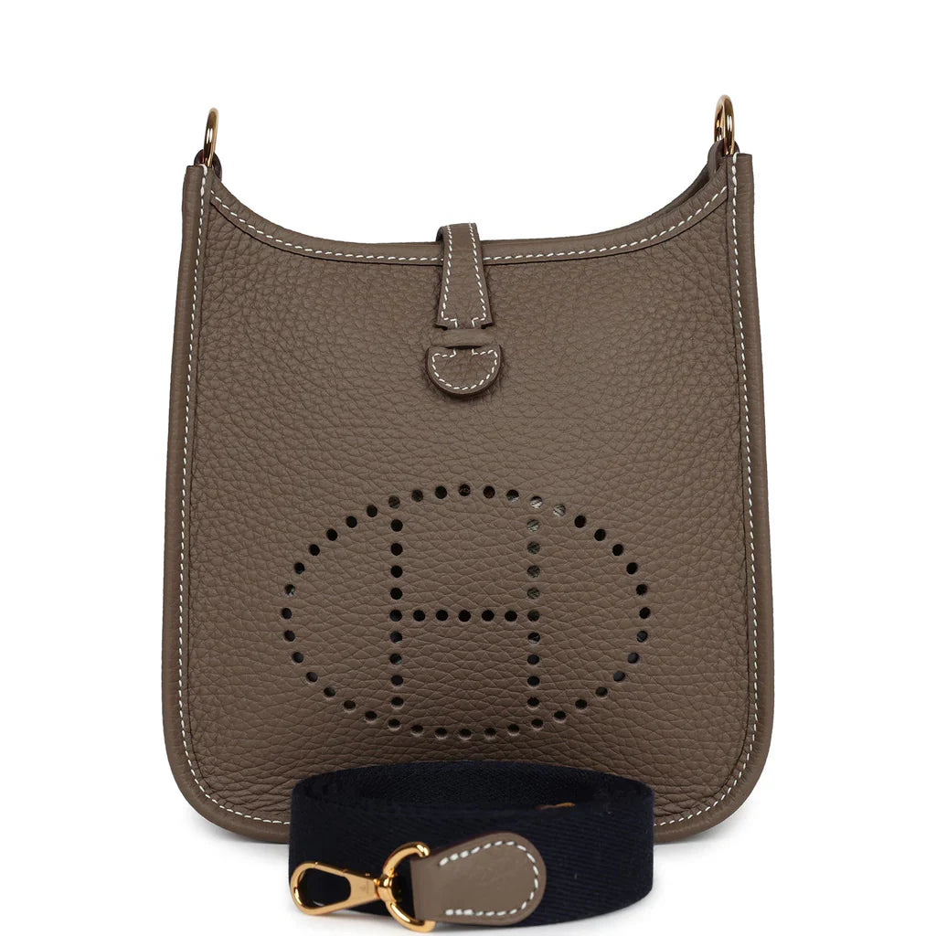 Cop Underdog Hermès Evelyne TPM Etoupe Clemence Gold Hardware