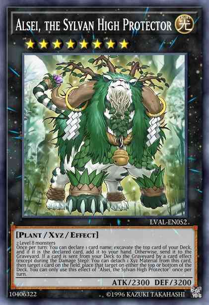 Alsei the sylvan – Yu-Gi-Oh! Alsei, the Sylvan High Protector - LVAL-EN052 - Ultra Rare - 1st Edition