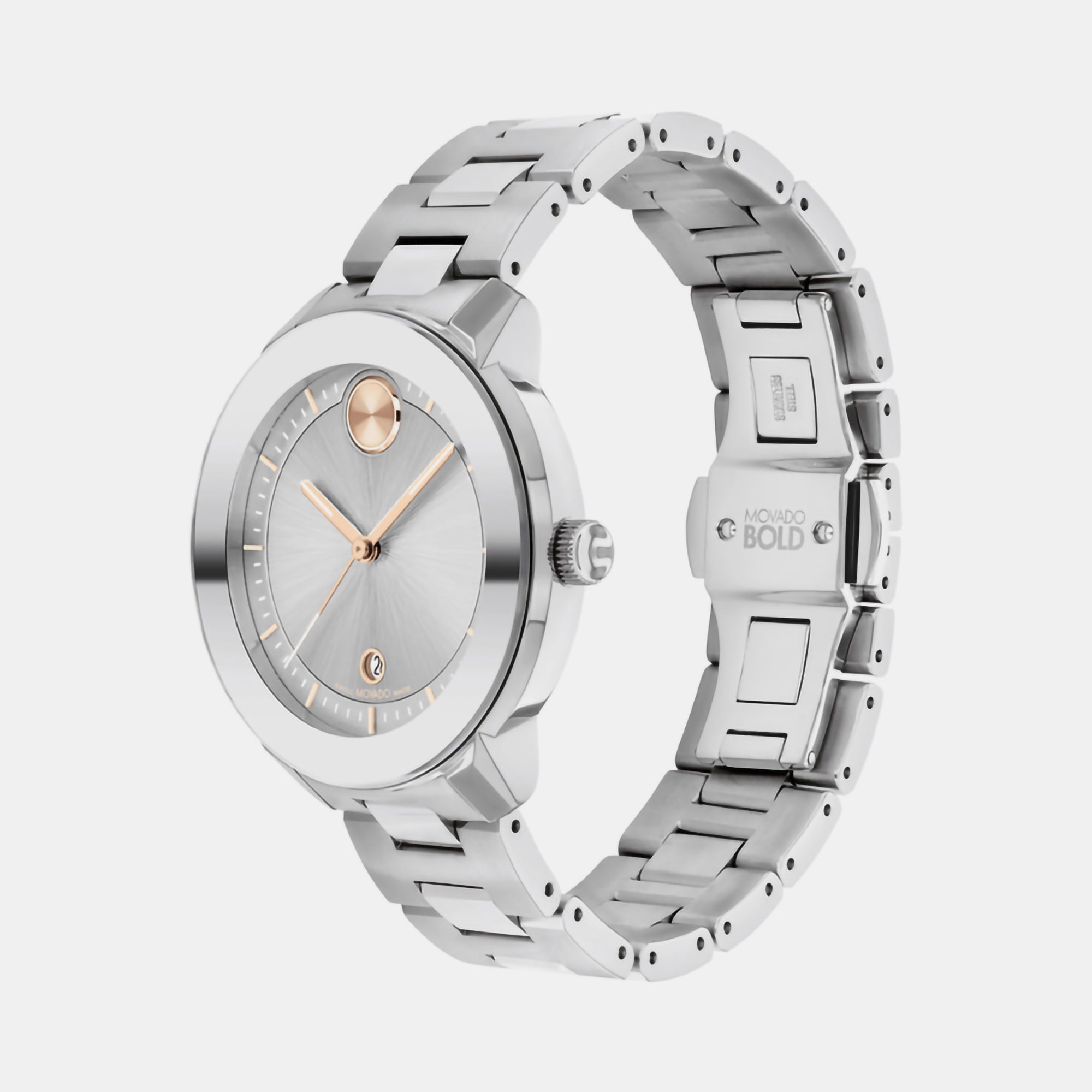 Movado Bold Women Quartz Silver Dial Analog Stainless Steel Watch 3600869 - view 2