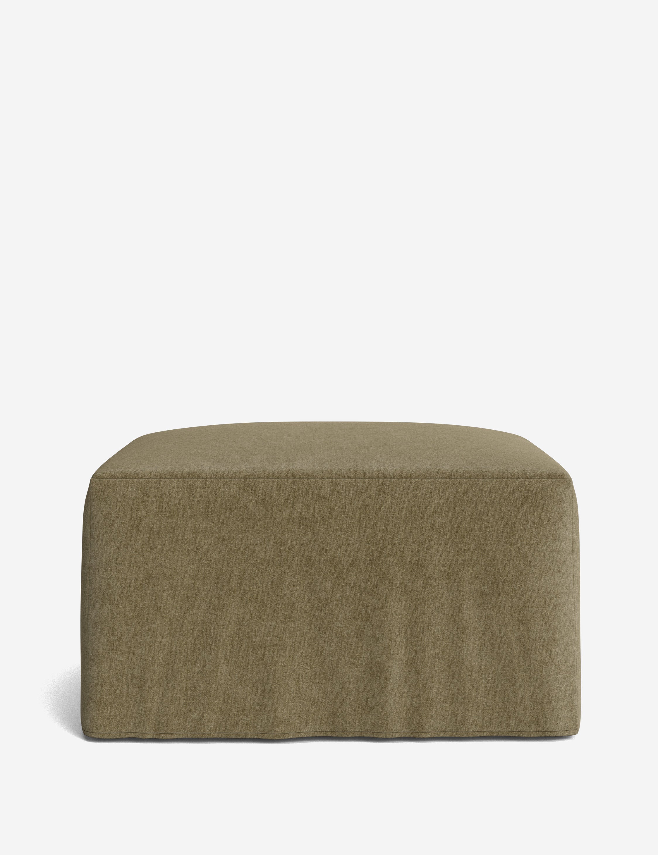 Lulu and Georgia Portola Slipcover Ottoman - view 13