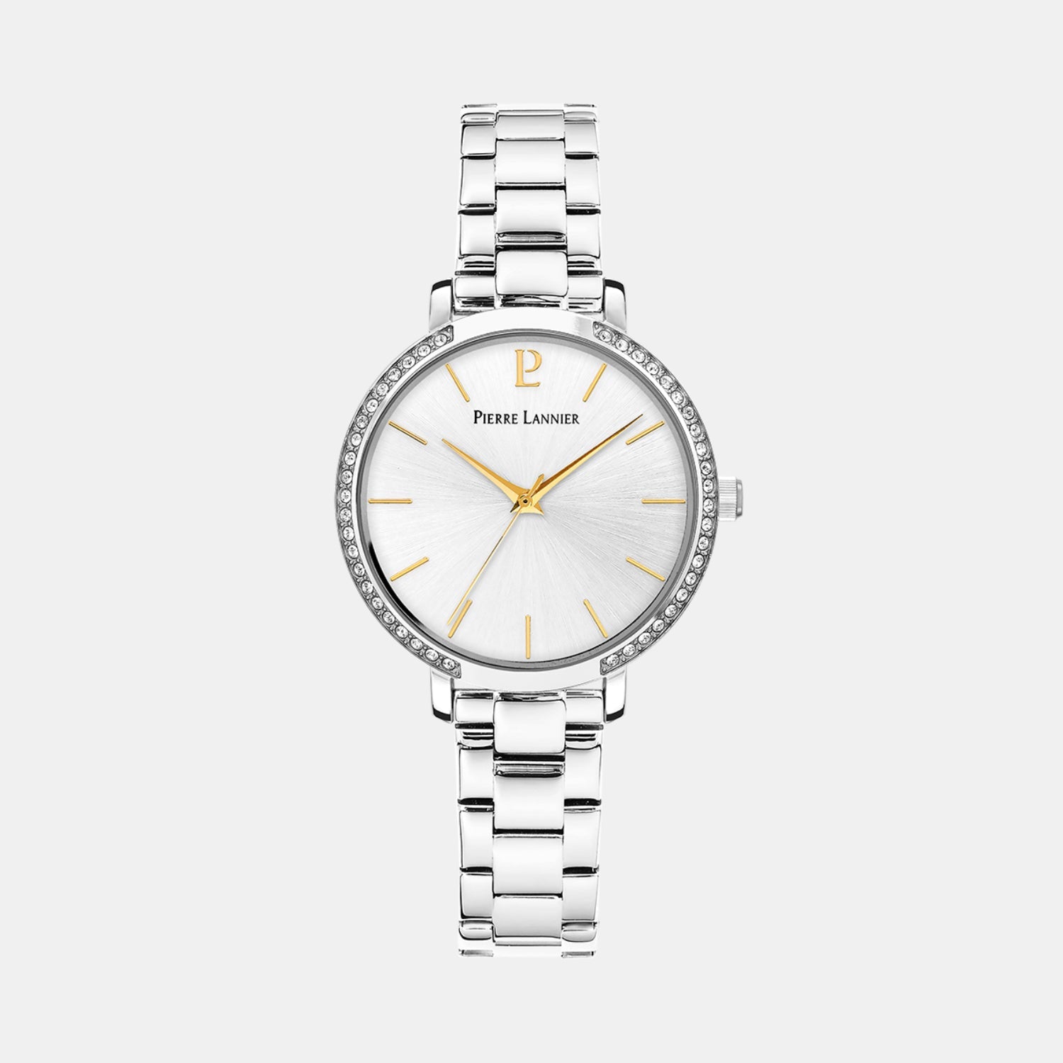 Pierre Lannier Chouquette Women Quartz Silver Dial Analog Stainless Steel Watch 036P621