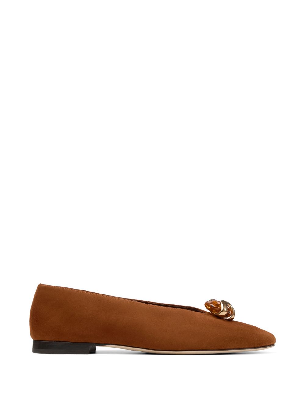 JIMMY CHOO Flat shoes LUGGAGE – 100% Goat